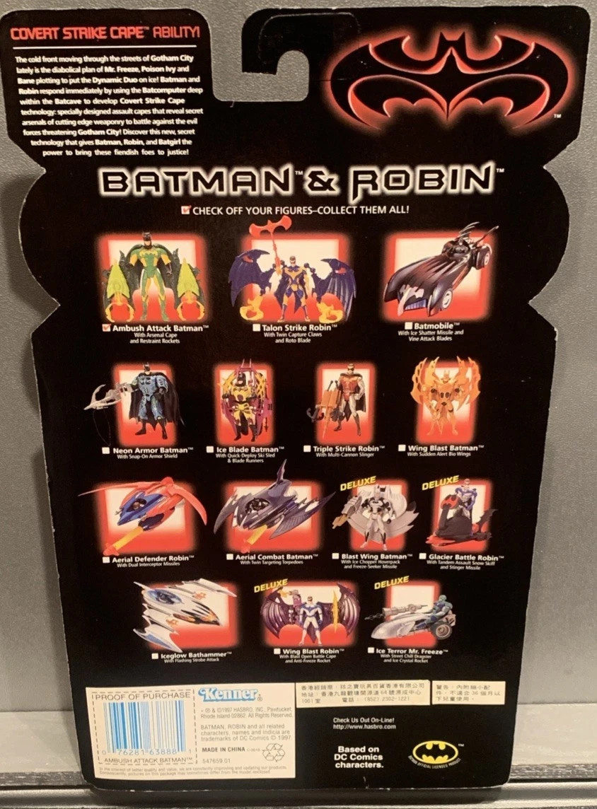 1997 BATMAN & ROBIN – AMBUSH ATTACK BATMAN FIGURE