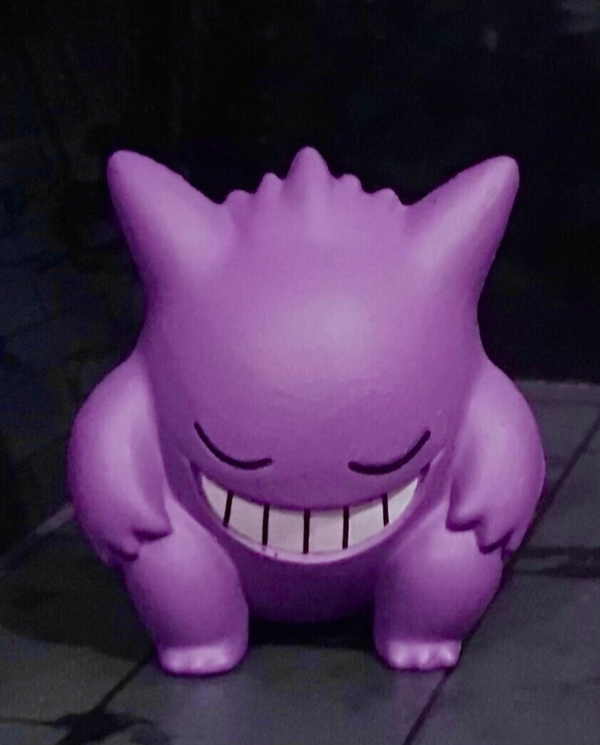 POKEMON GENGAR SLEEPING Takara Tomy Plastic Figure NINTENDO