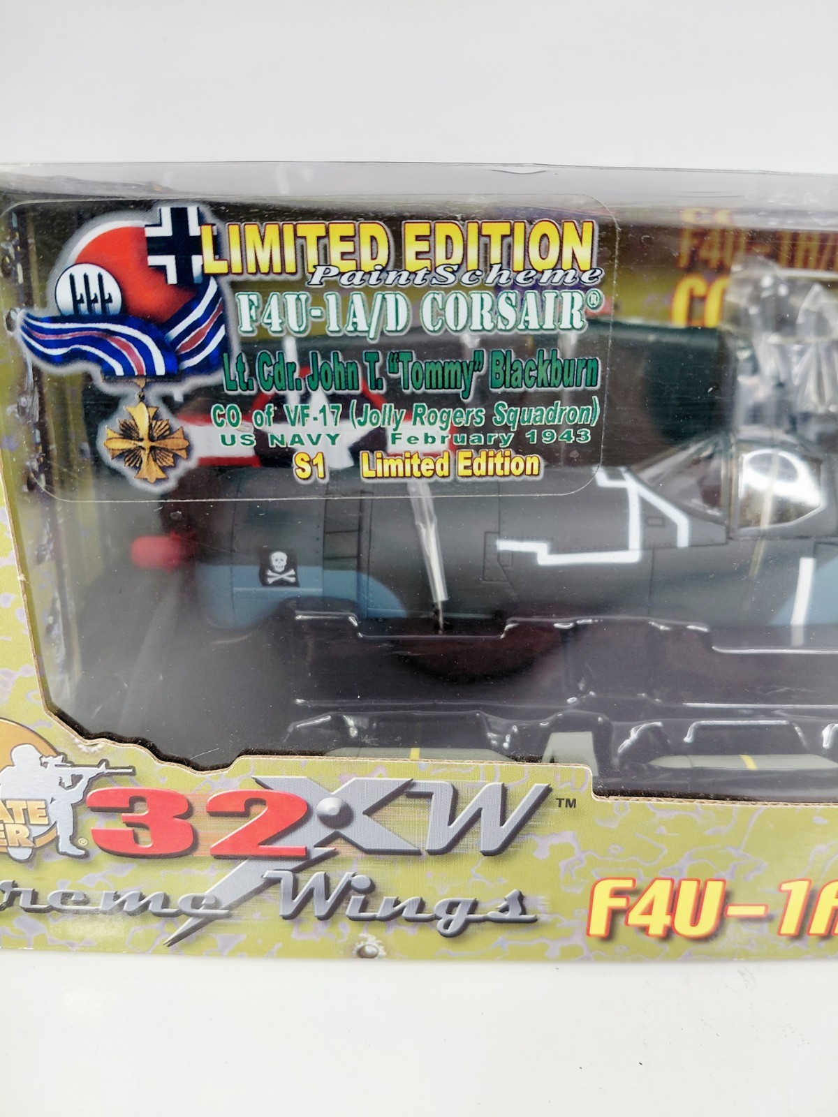 21st Century Toys Ultimate Soldier F4u-1a/D Corsair Jolly Rogers 1:32 Scale Rare