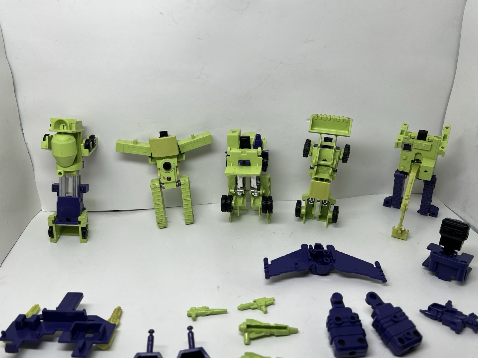 Transformers G1 Decepticons Constructicons Lot of 5 – W/accessories READ AS-IS