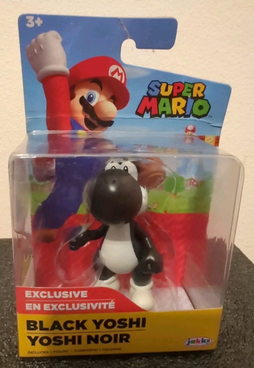NEW Super Mario BLACK YOSHI 2.5″ EXCLUSIVE Jakks Pacific Nintendo Figure NIB