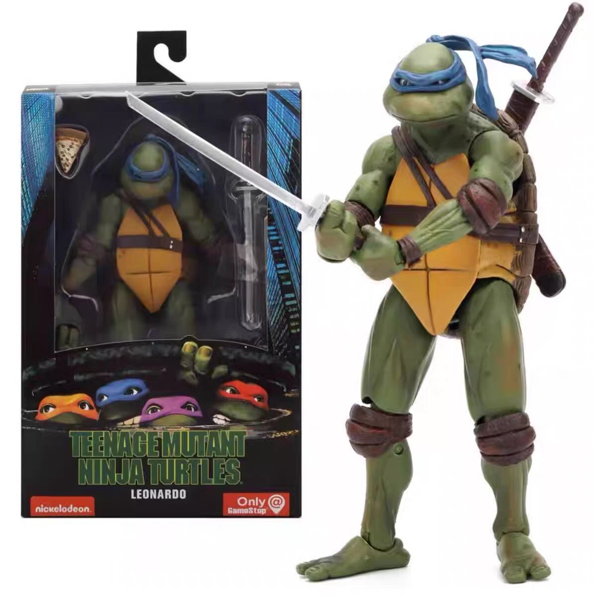 7″ NECA Ninja Turtles 1990 Movie TMNT Teenage Movable Toys Mutant Action Figure-