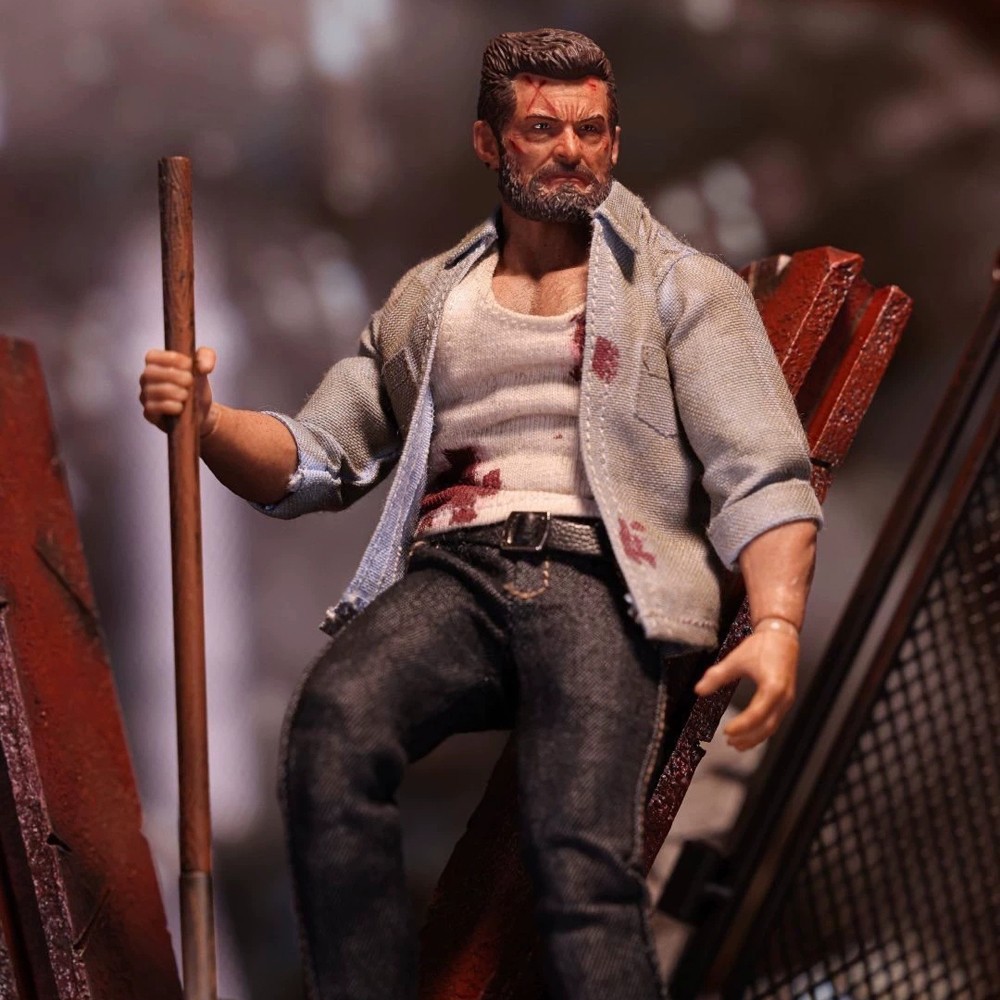 Nota Studio X-Men Wolverine Logan 6in Action Figure Doll Battle Damage Version