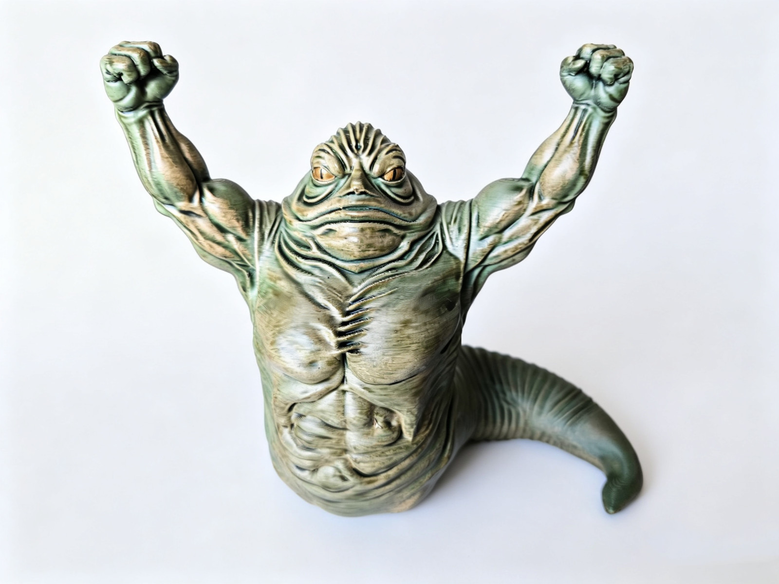Custom Made Rotta the Hutt Inspired Figurine Hand Painted Collectible 14cm AU