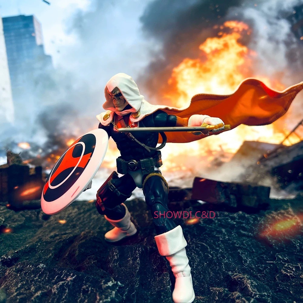 1/12 Custom Wired Cloak Cape For 6” ML Taskmaster Action Figure (No Figure)