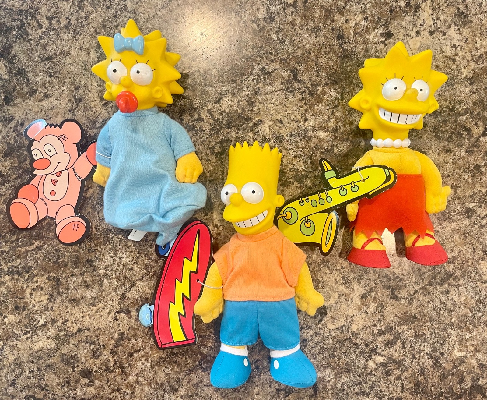 Vintage 1990’s set, Bart Simpson collector dolls, all 5, New with Tags!