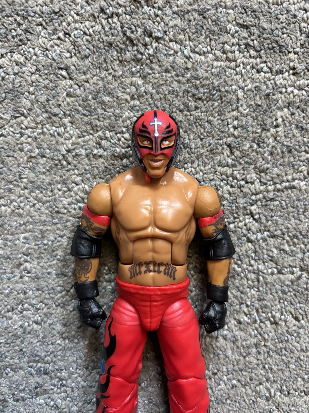 WWE Elite Royal Rumble Rey Mysterio Action Figure + Custom Eddie Guerrero Shirt