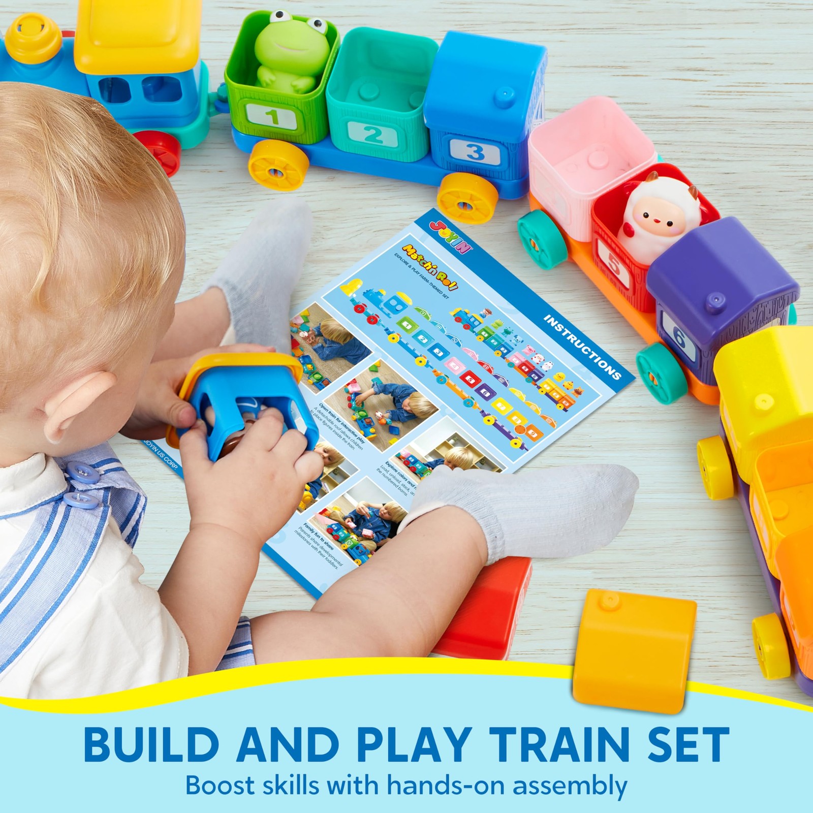Play-Act Learning Toy for Toddlers 1 2 3 Years Old, Counting, Matching & Sort…