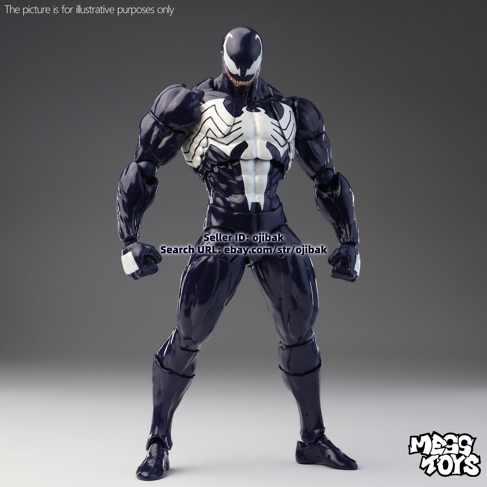 Hot-New Mess Toys Venom Lethal Neighbor 1/12 Spider-Man Symbiote Action Figure