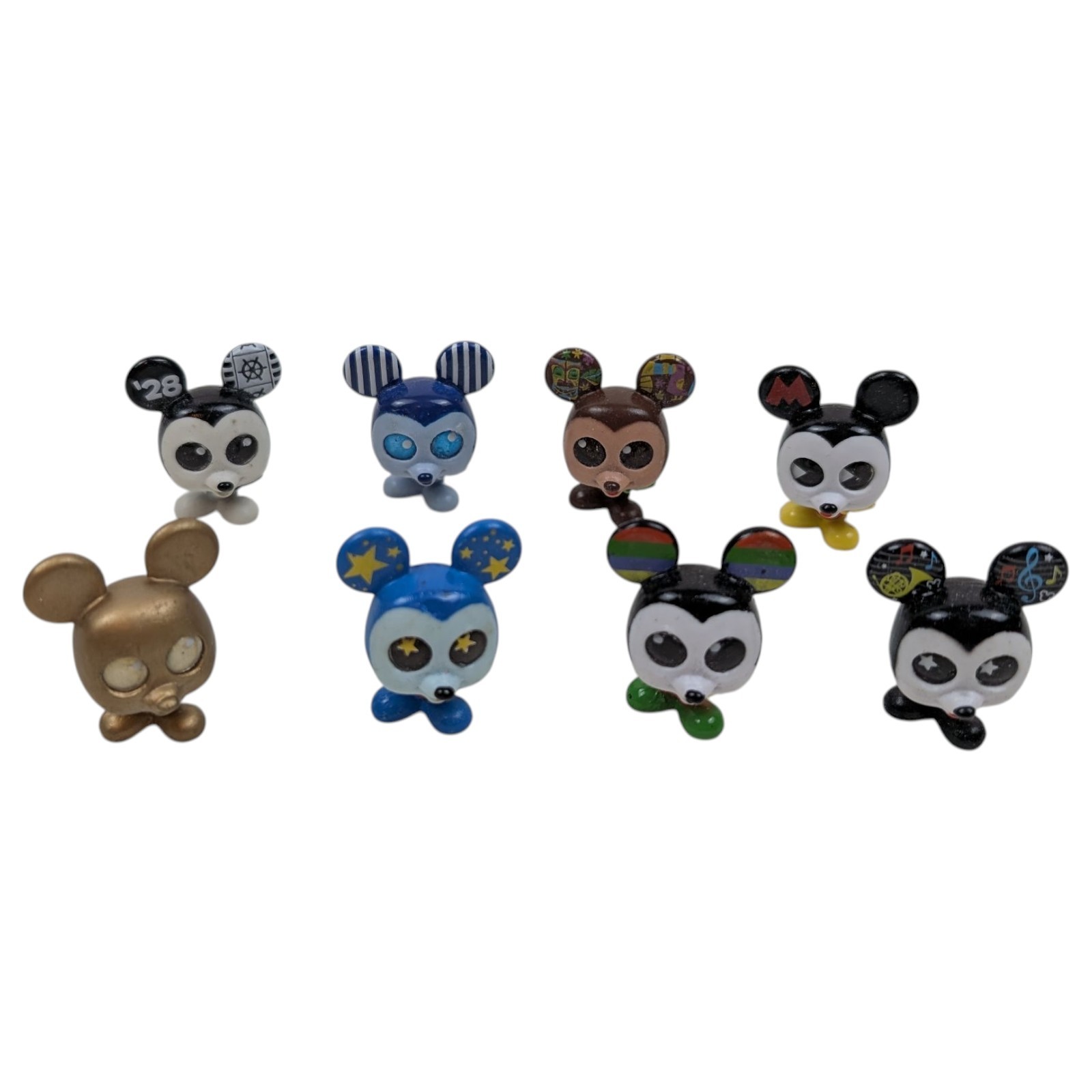 Lot of 8 Disney Doorables Special Edition Mickey Years of Ears. Open out of box.