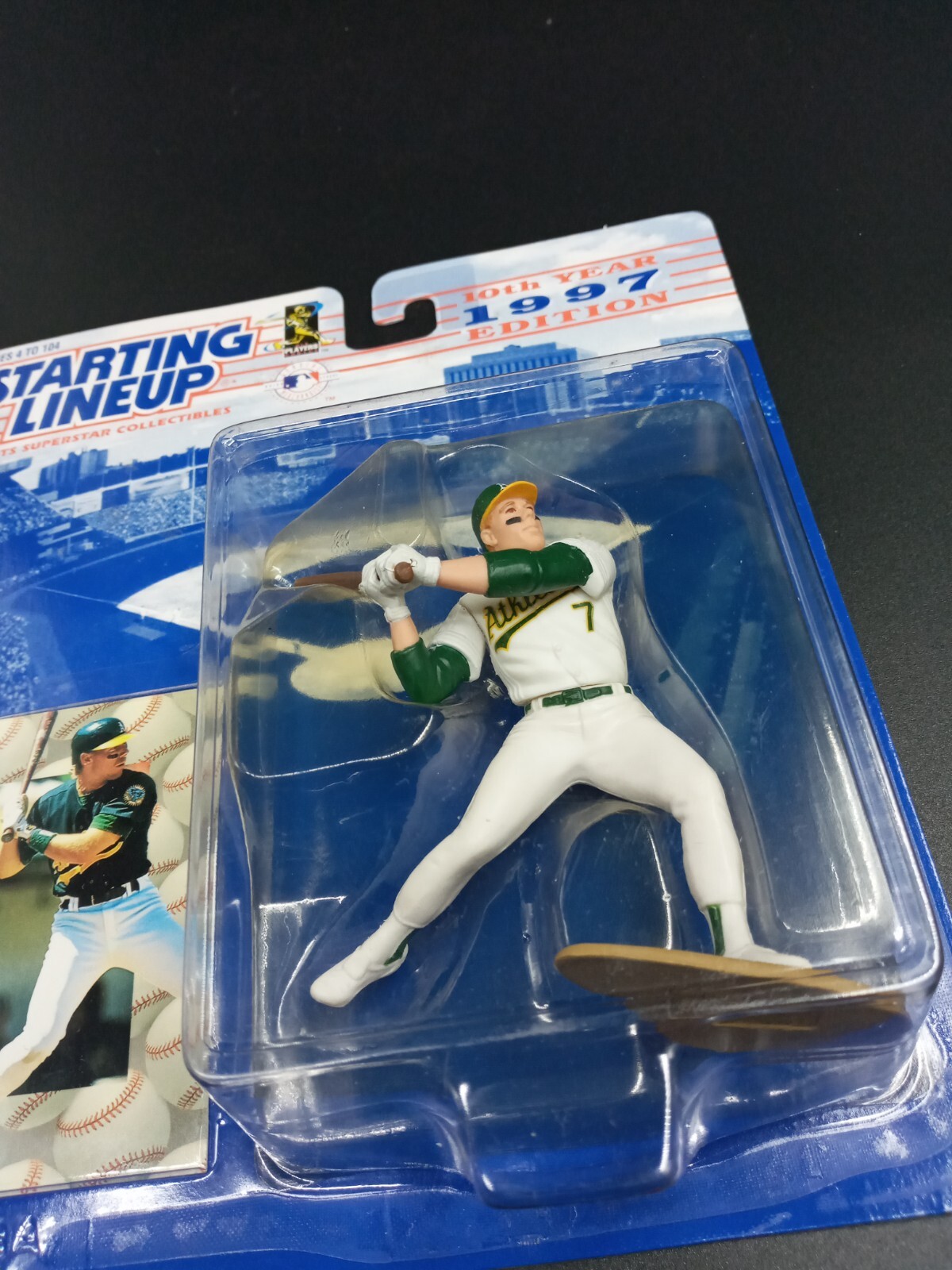 1997 Starting Lineup Baseball Figure & Card Scott Brosius Oakland A’s Athletics