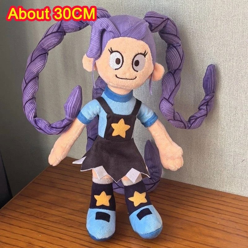 2026 Lily Plush Doll – Cute Girl with Purple Long Braids Perfect Birthday Gifts