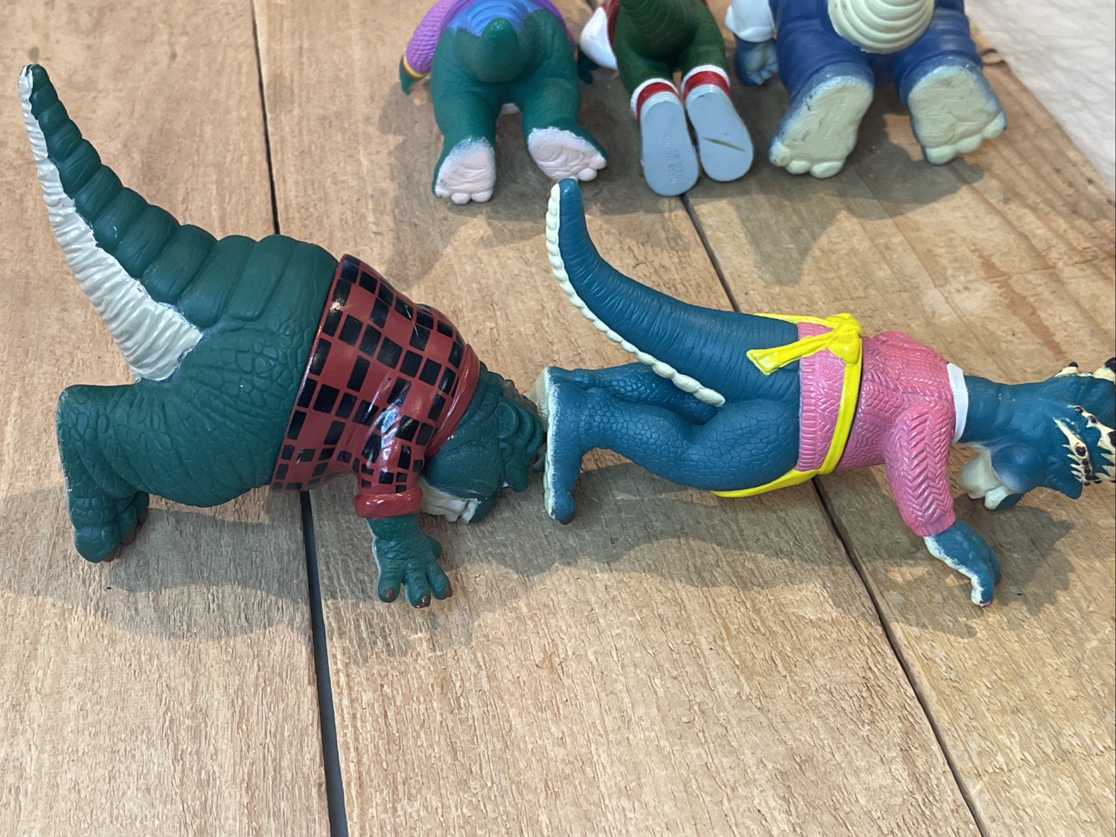 Vintage 1991 Jim Henson Dinosaurs TV Show Action Figures Complete Set 6 Hasbro