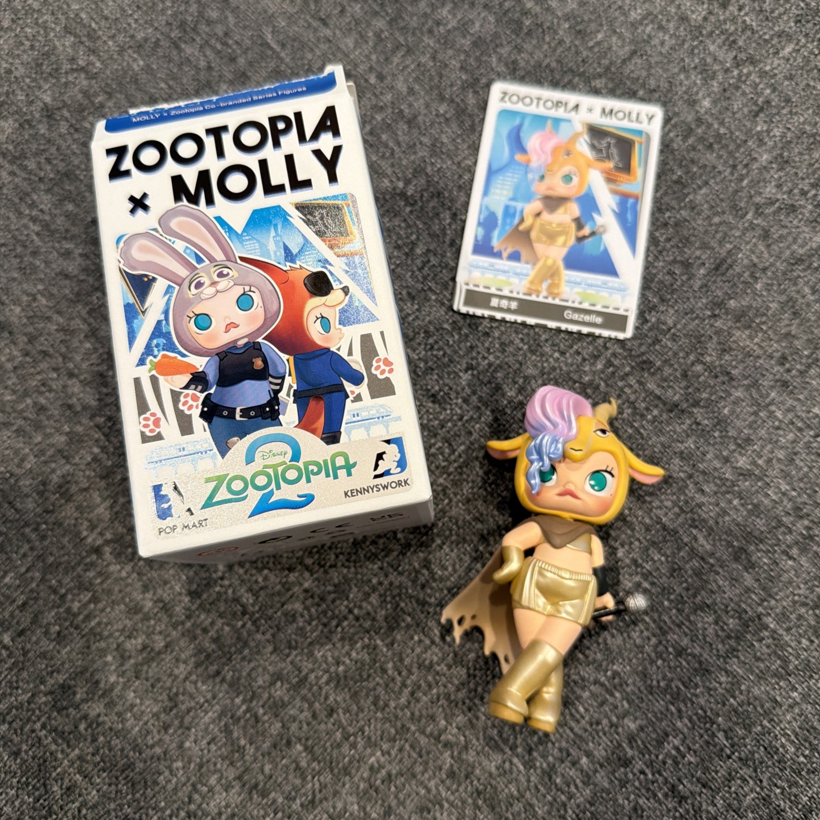 POP MART MOLLY x Zootopia Co-branded Series Confirm Figure Gazelle OpenBox