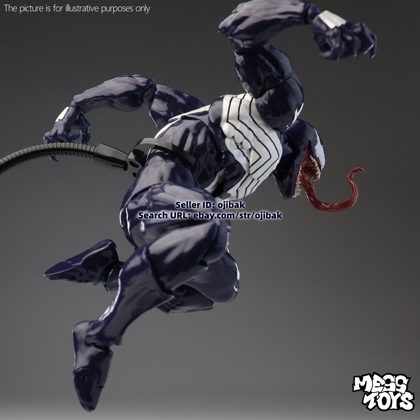 Hot-New Mess Toys Venom Lethal Neighbor 1/12 Spider-Man Symbiote Action Figure