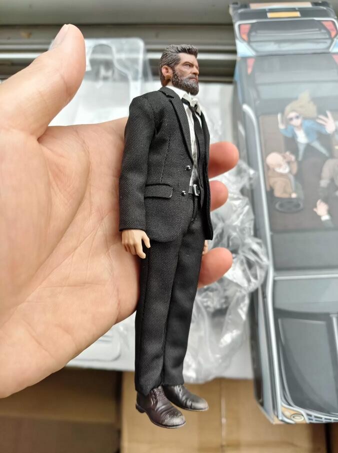Nota Studio X-Men Wolverine Logan 6in Action Figure Doll with Trench Coat Ver.