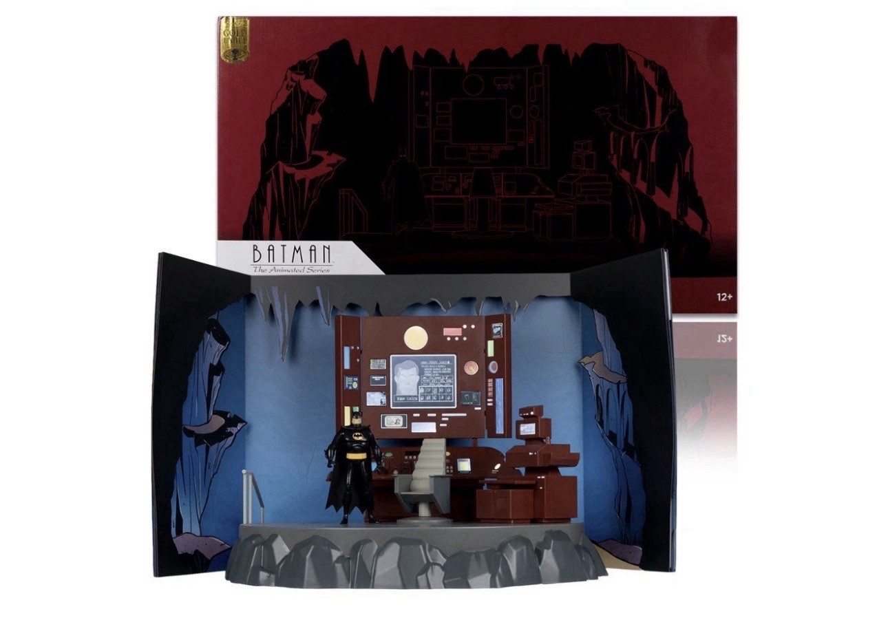 DC McFarlane Batman The Animated Series The Batcave Gold Label Exclusive New