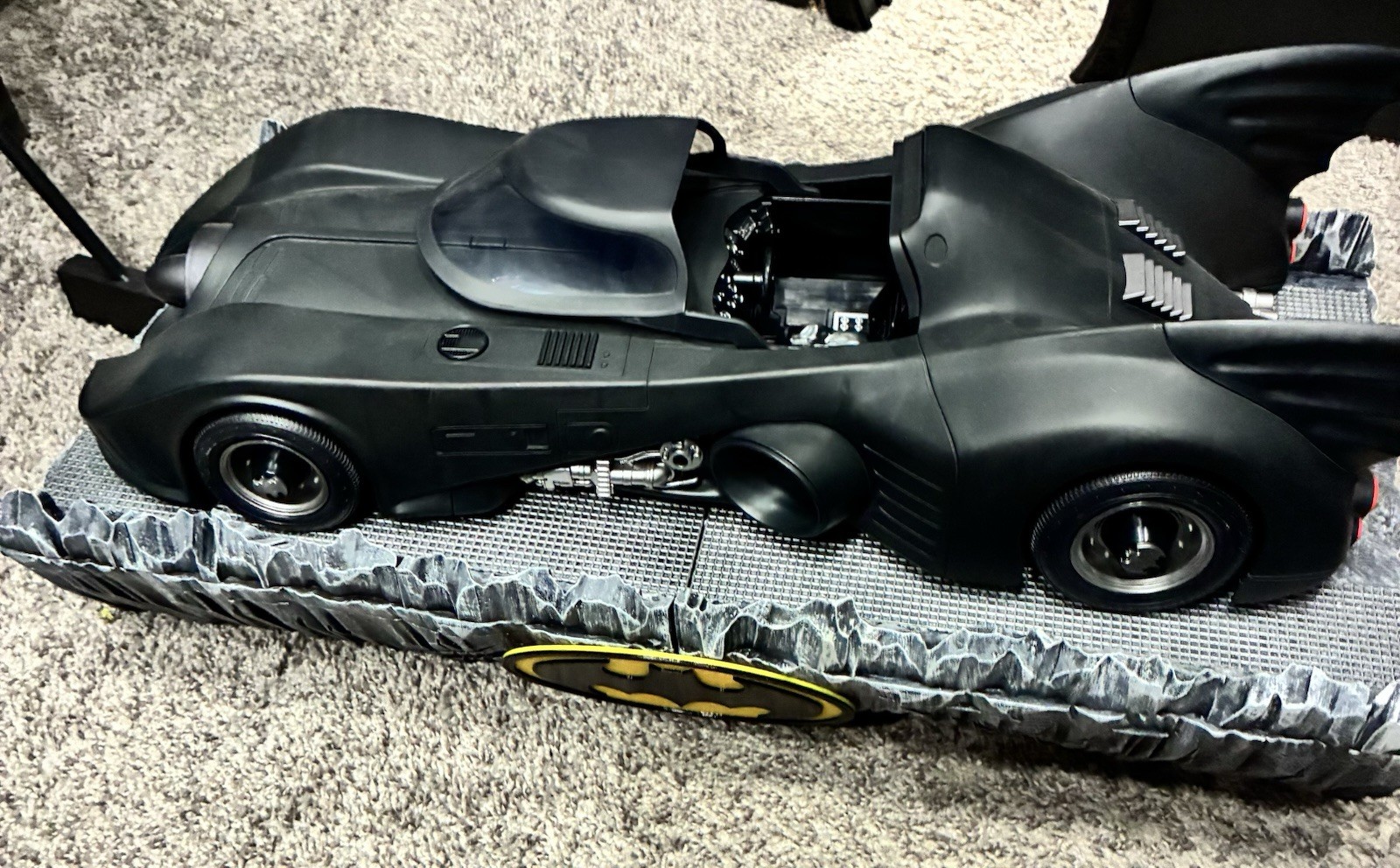 89 Batmobile & Batman McFarlane Toys Custom Diorama DC Gold Label W/ Extras