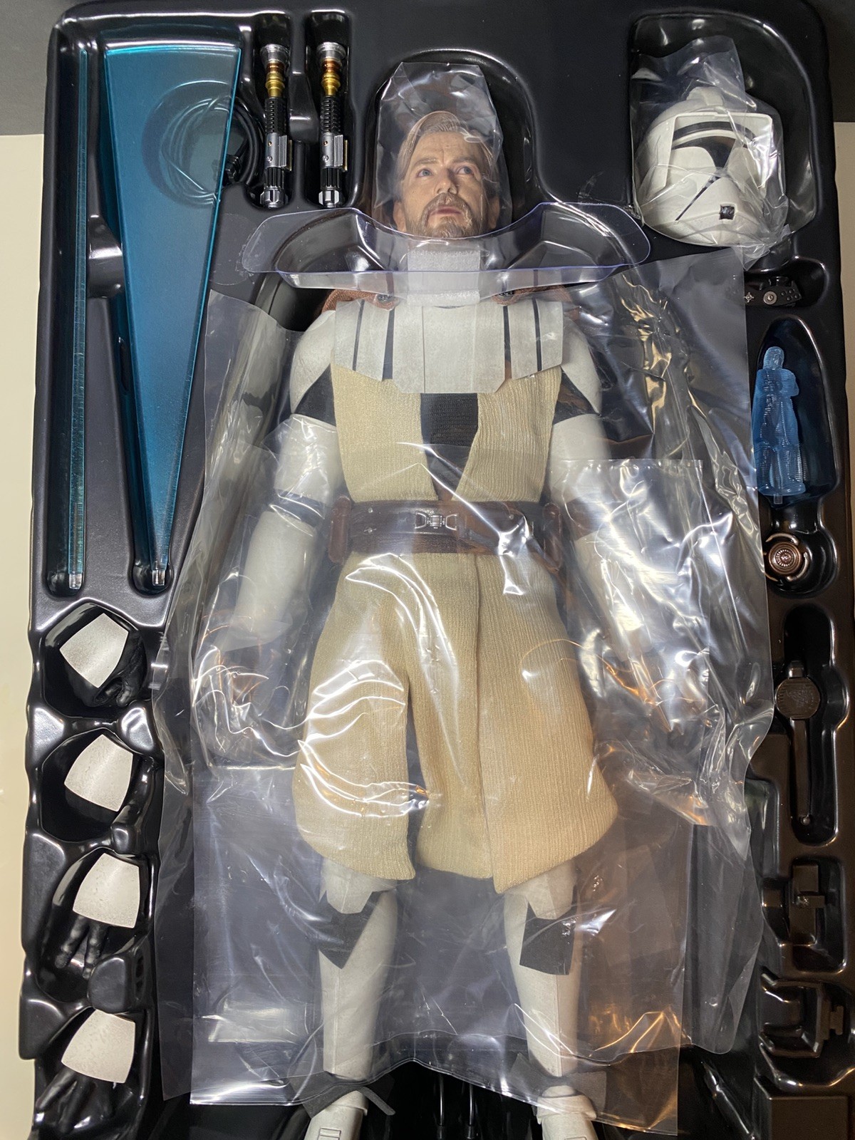 Hot Toys Star Wars Obi-Wan Kenobi The Clone Wars TMS095 *Near Mint Condition