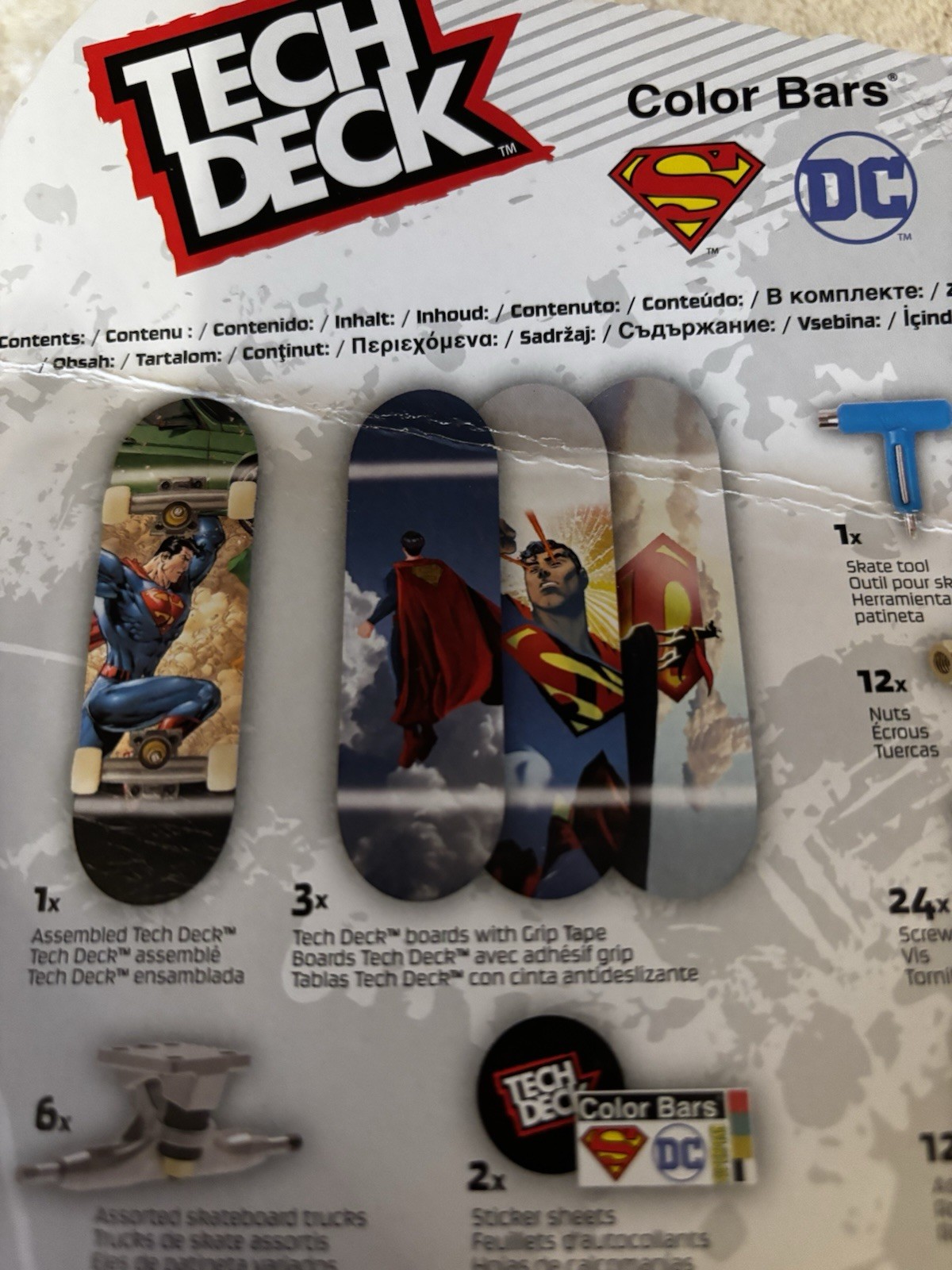 Lot Of 4 Tech Deck NIB Play & Display, DLC Pro Pack, SK8 Shop Bonus, Color Bars