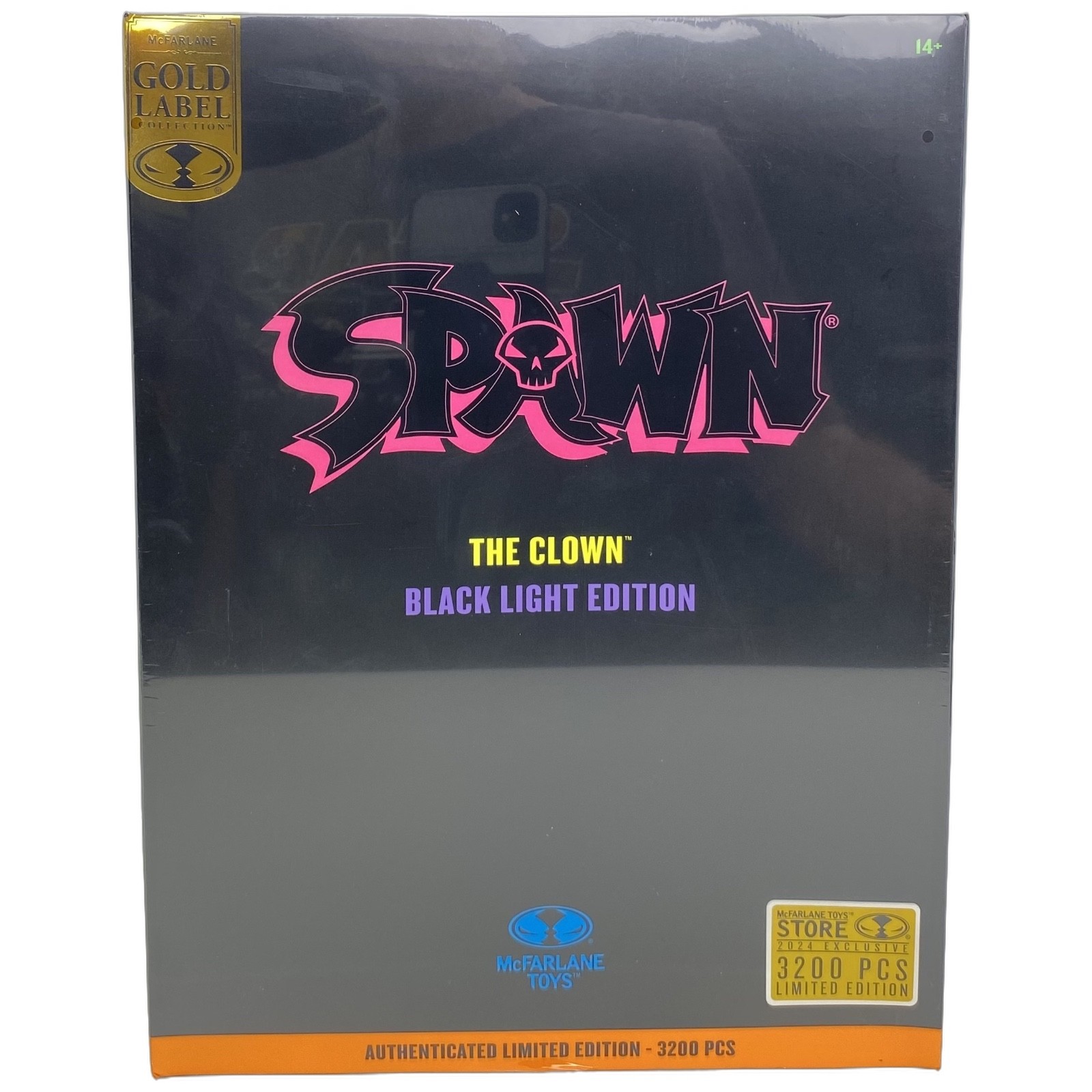 Spawn The Clown Black Light Edition 7″ Figure McFarlane Toys Store Exclusive New