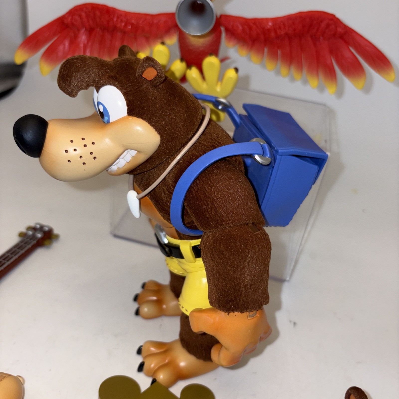 Banjo-Kazooie 8-Inch Banjo & Kazooie DELUXE FLOCKED Figure 2-Pack DNA Loose New