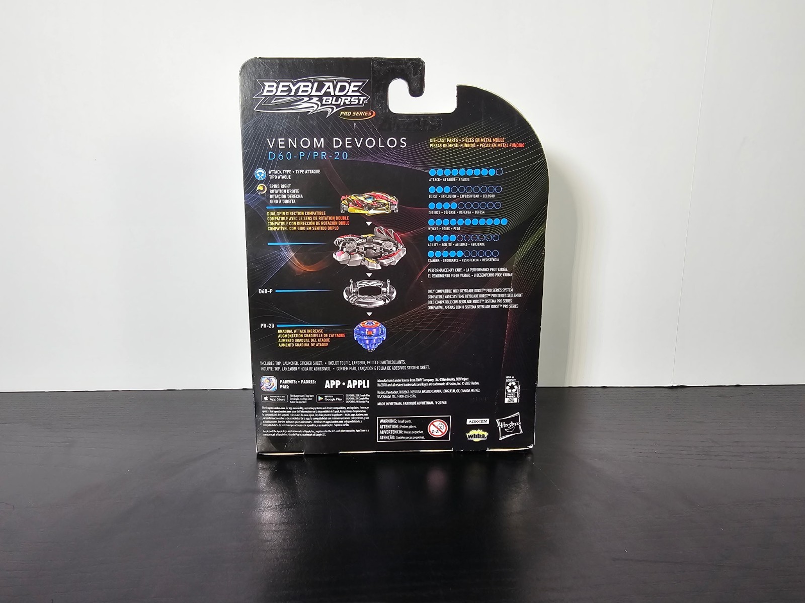 Hasbro Beyblade Burst Pro Series – Venom Devolos D60-P / PR-20 new unopened