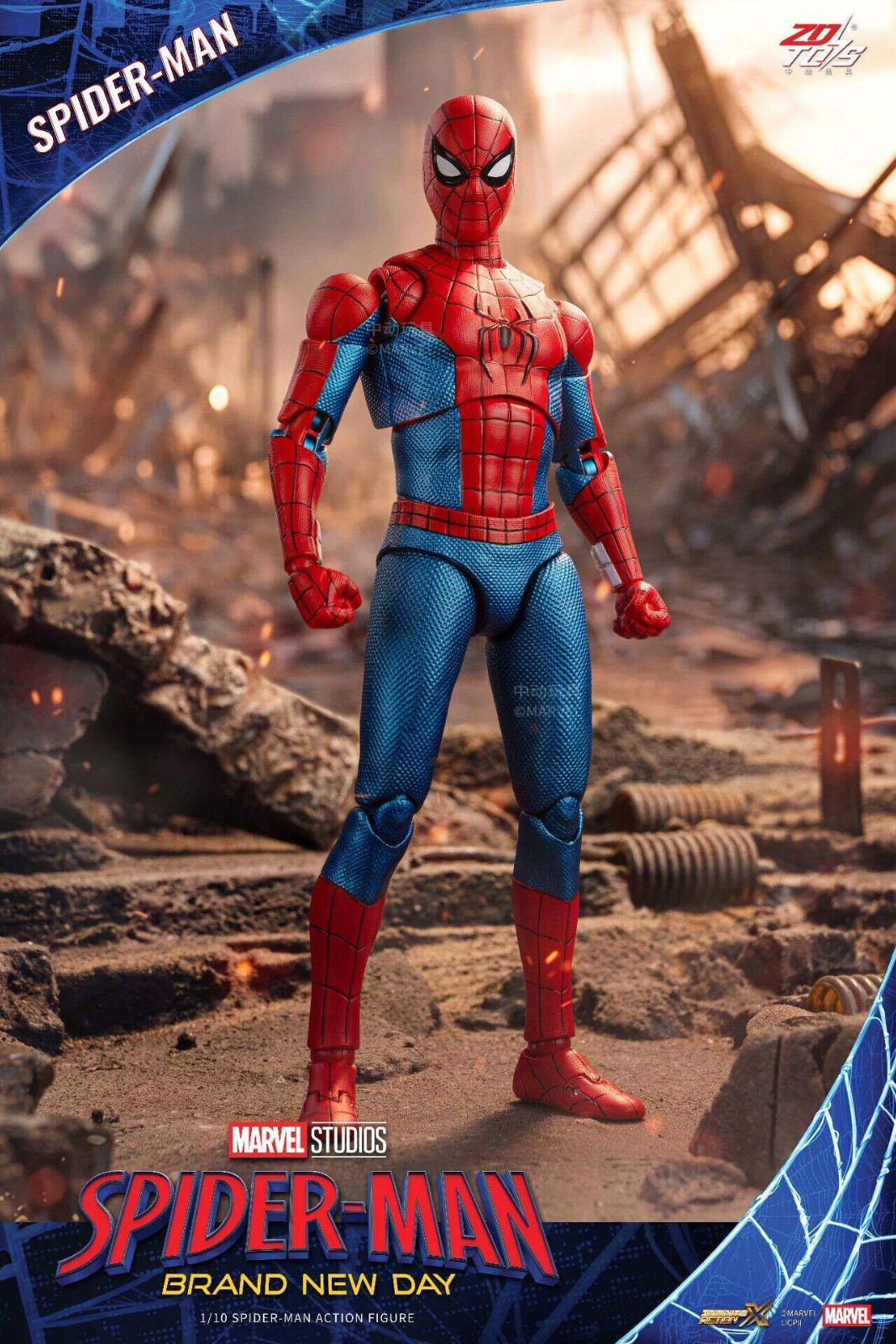 Presale ZD TOY SpiderMan Series Brand New Day Scarlet Spider Man Action Figure
