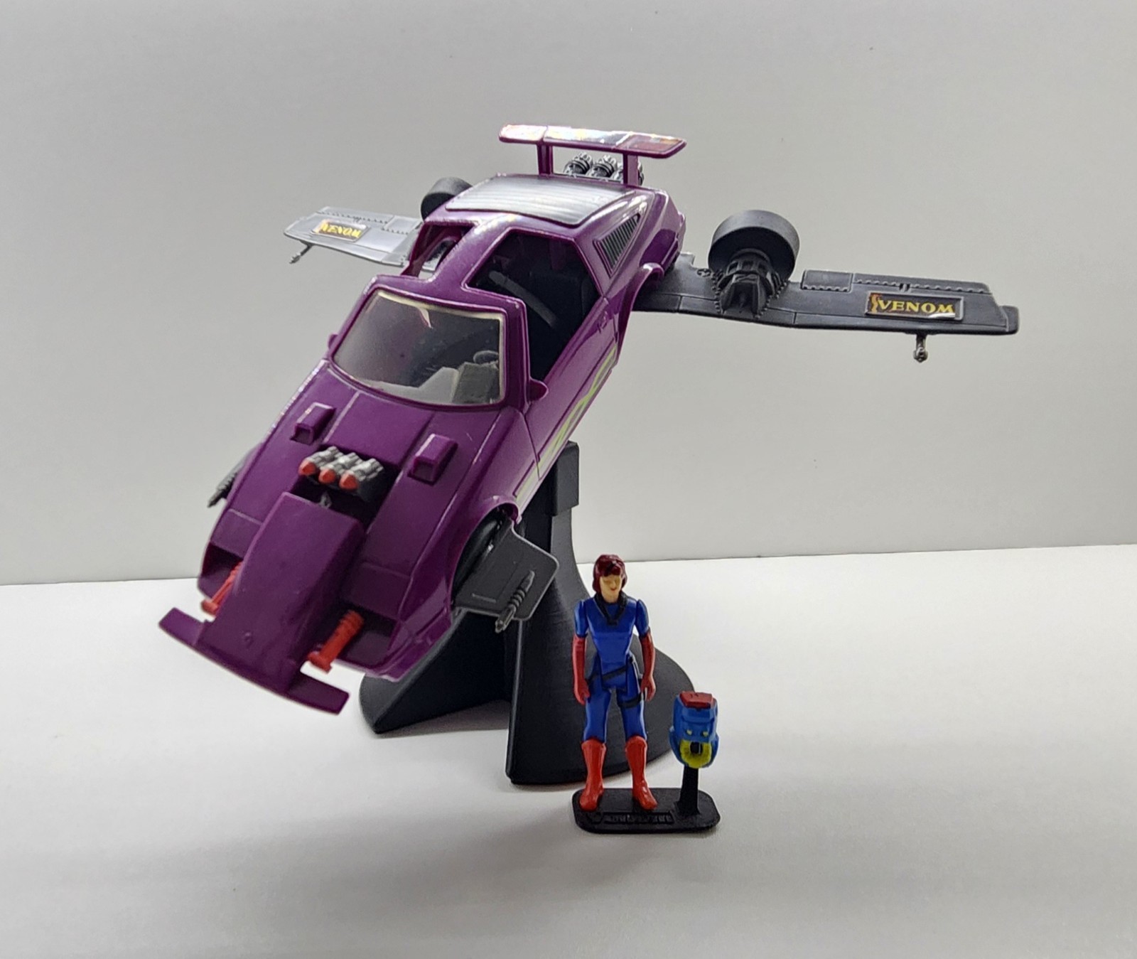 3D Printed Display Stand For M.A.S.K Manta In flight Mode.
