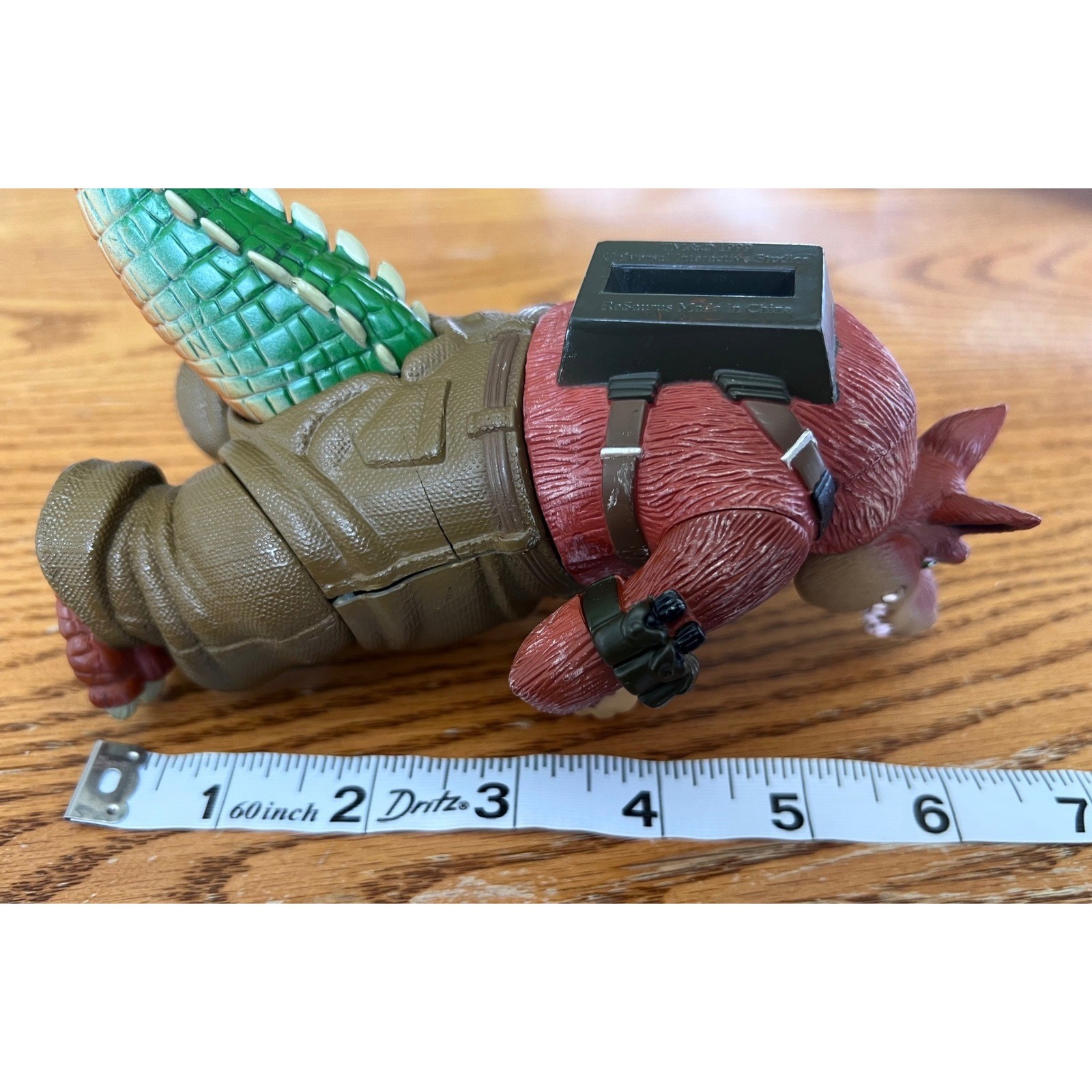 1999 Resaurus Crash Bandicoot Series 2 Dingodile Action Figure 6 Inch Vintage