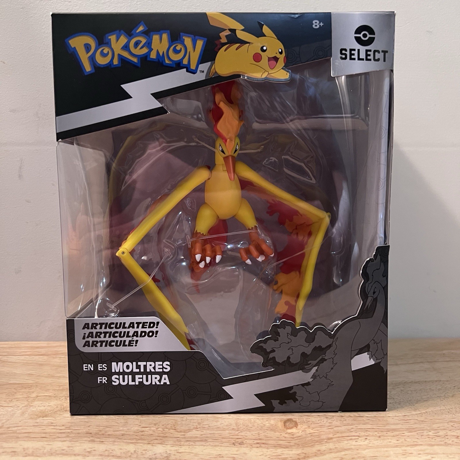 Pokemon Select Moltres 6” Articulated Figure Series 3 Jazwares New Sealed