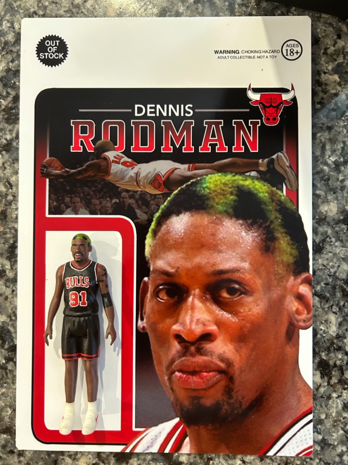Dennis Rodman Chicago bulls action figure