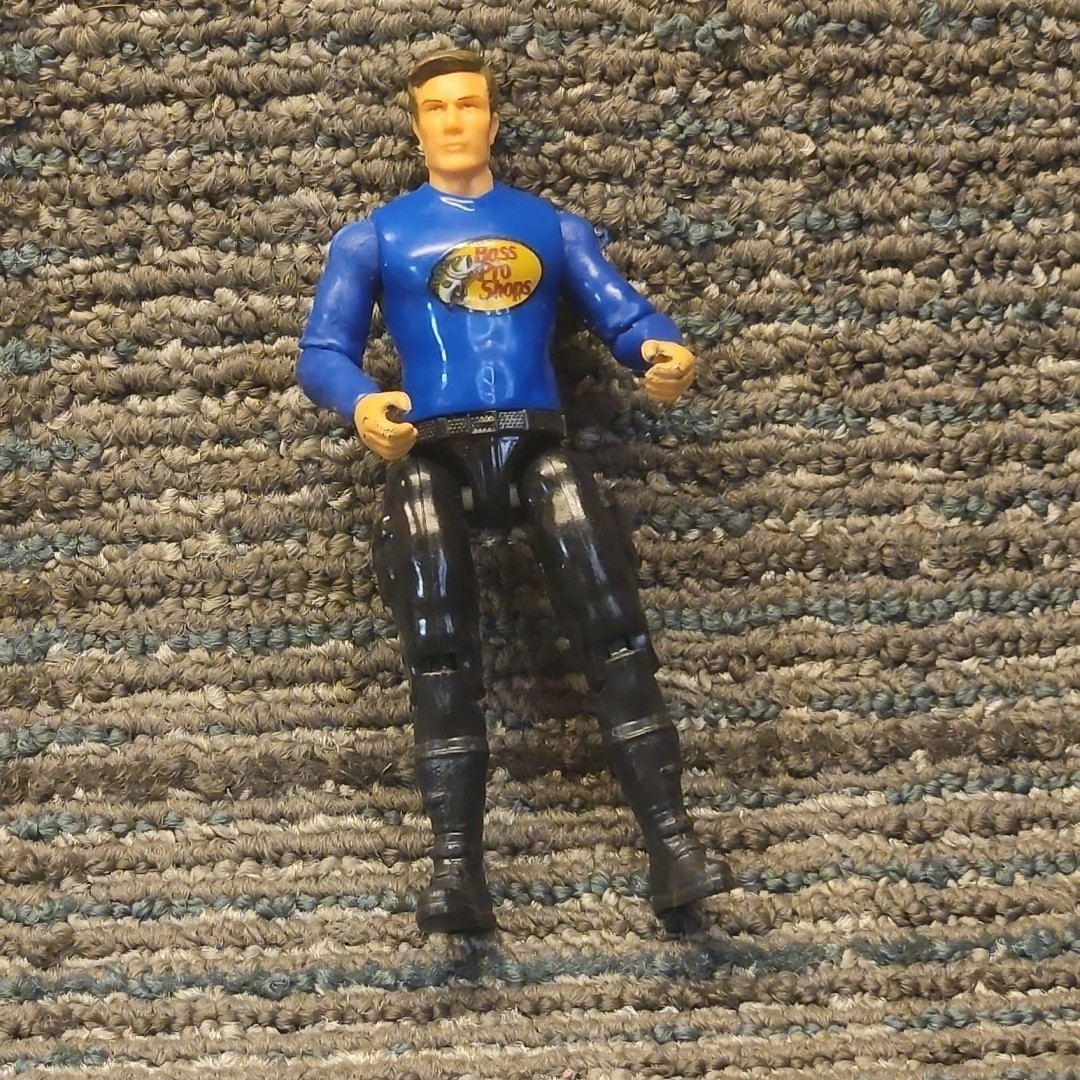 Bass Pro Shop Action Figure Blue Shirt