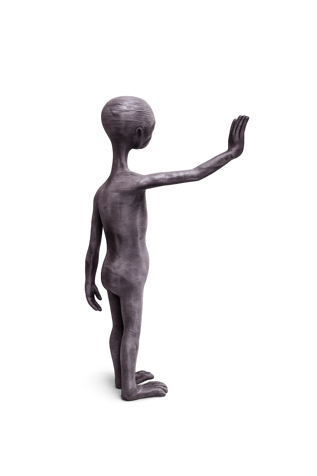 Grey Alien Figurine 18cm Puck UFO Sci-Fi Collectible Close Encounters Inspired