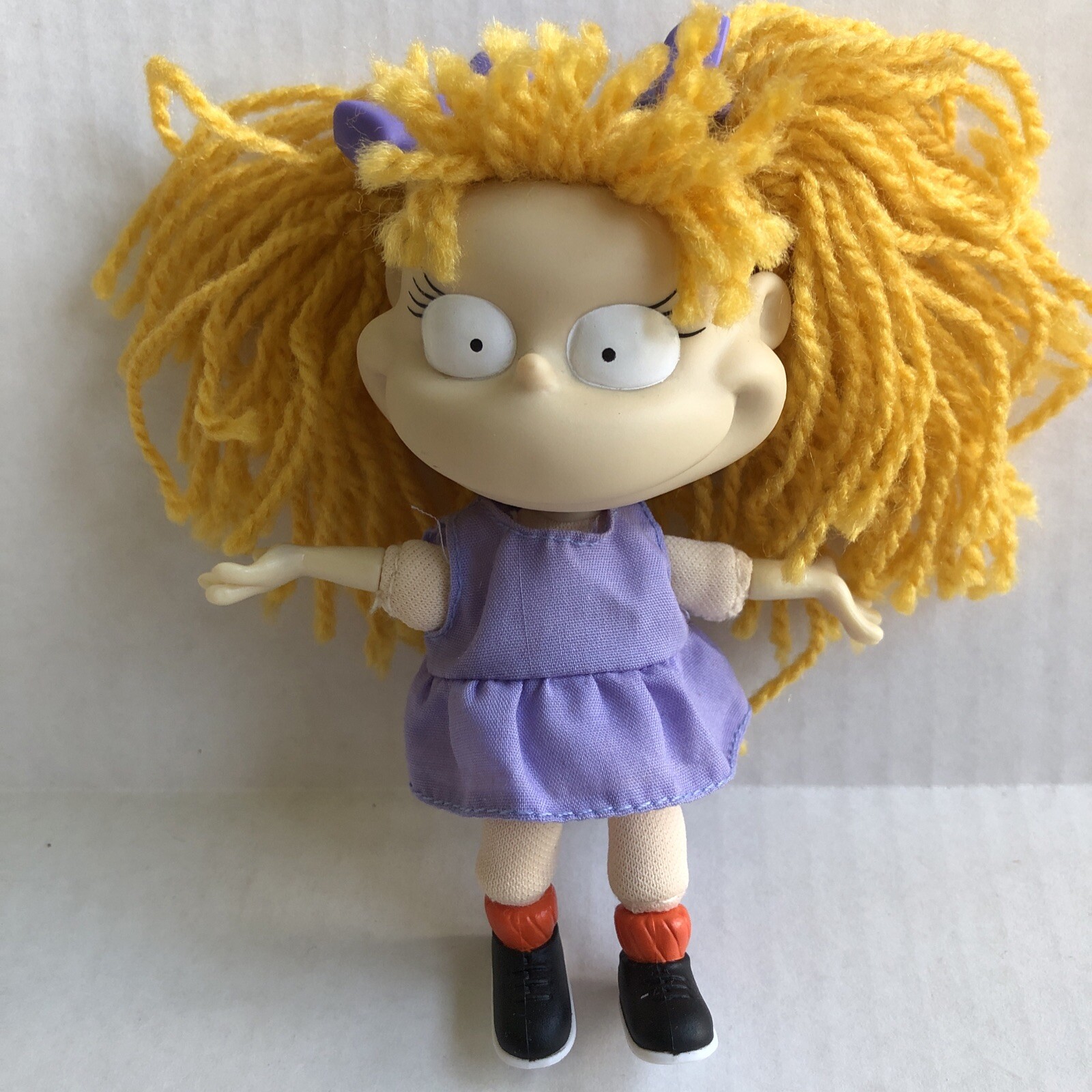 Vintage 1997 Viacom Rugrats Angelica Small Doll Toy 5 Inches