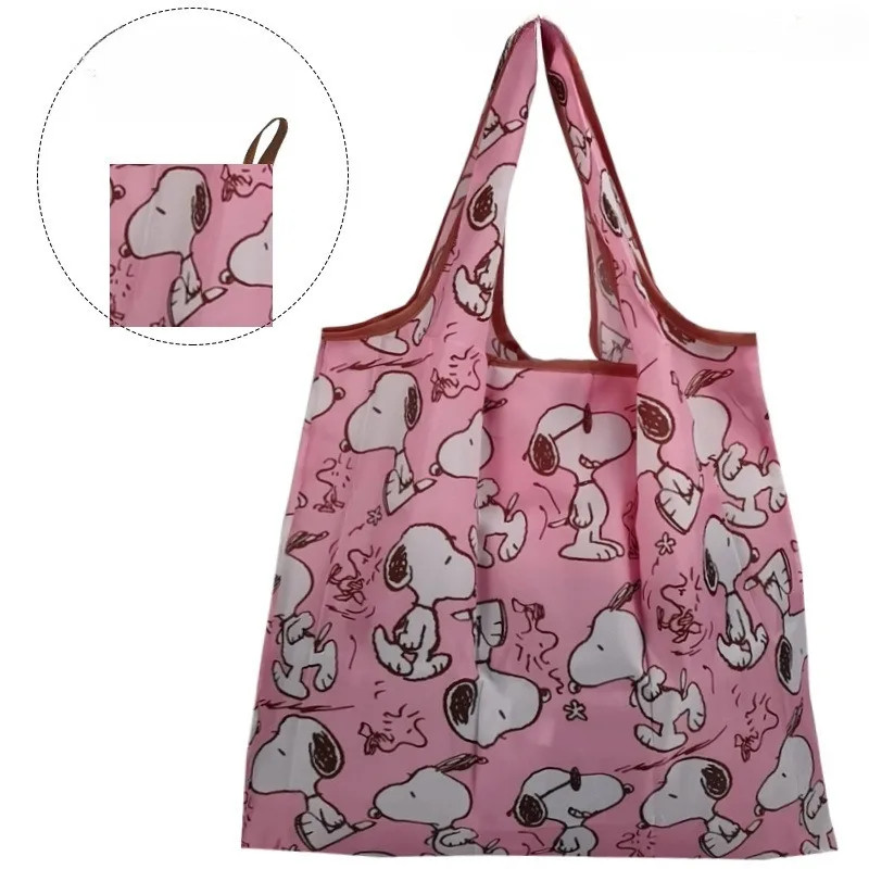 Snoopy Foldable Shopping Bag – Large, Reusable, Waterproof Tote
