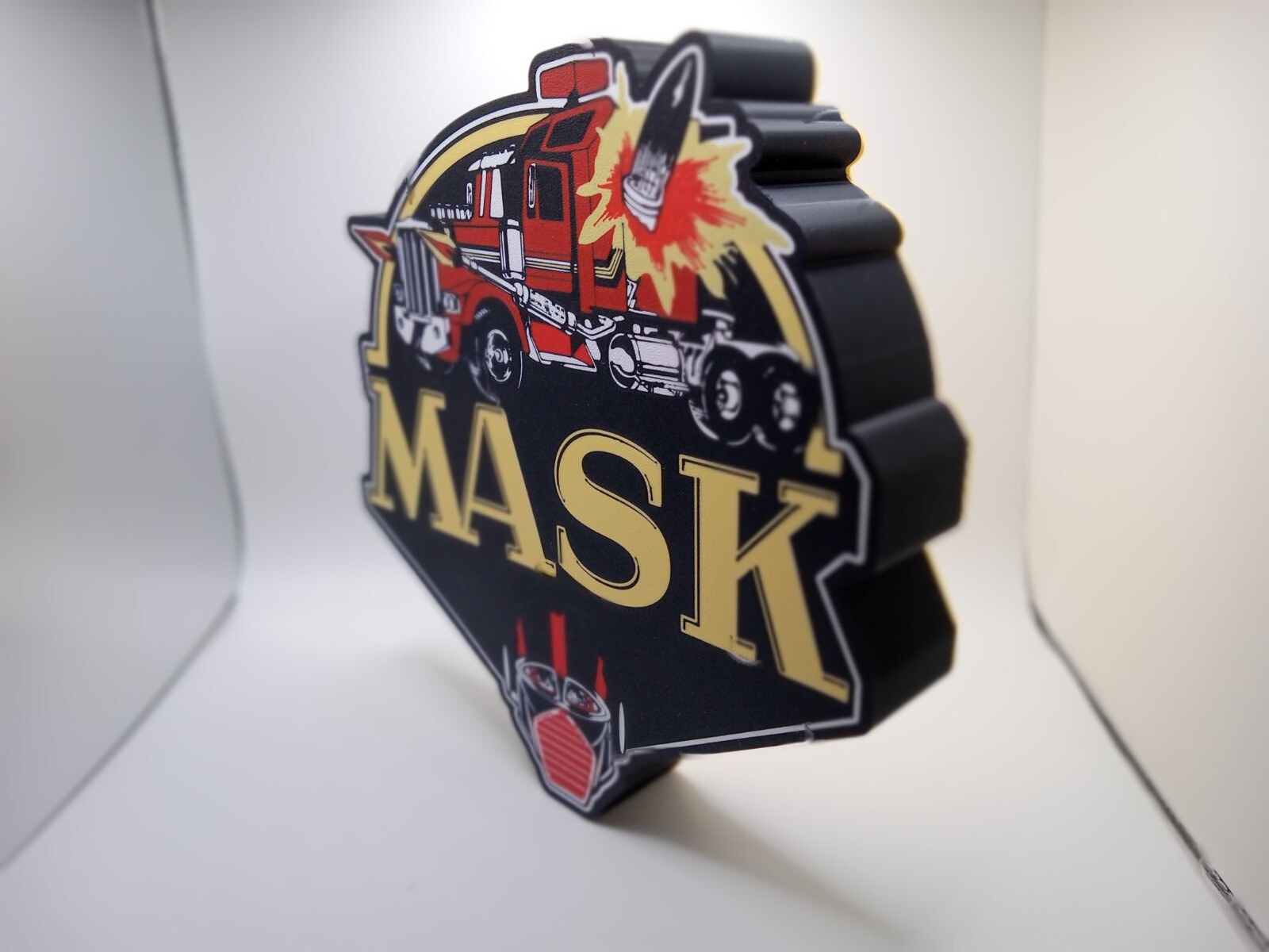 Retro M.A.S.K. kenner logo light box sign display for vintage collection display