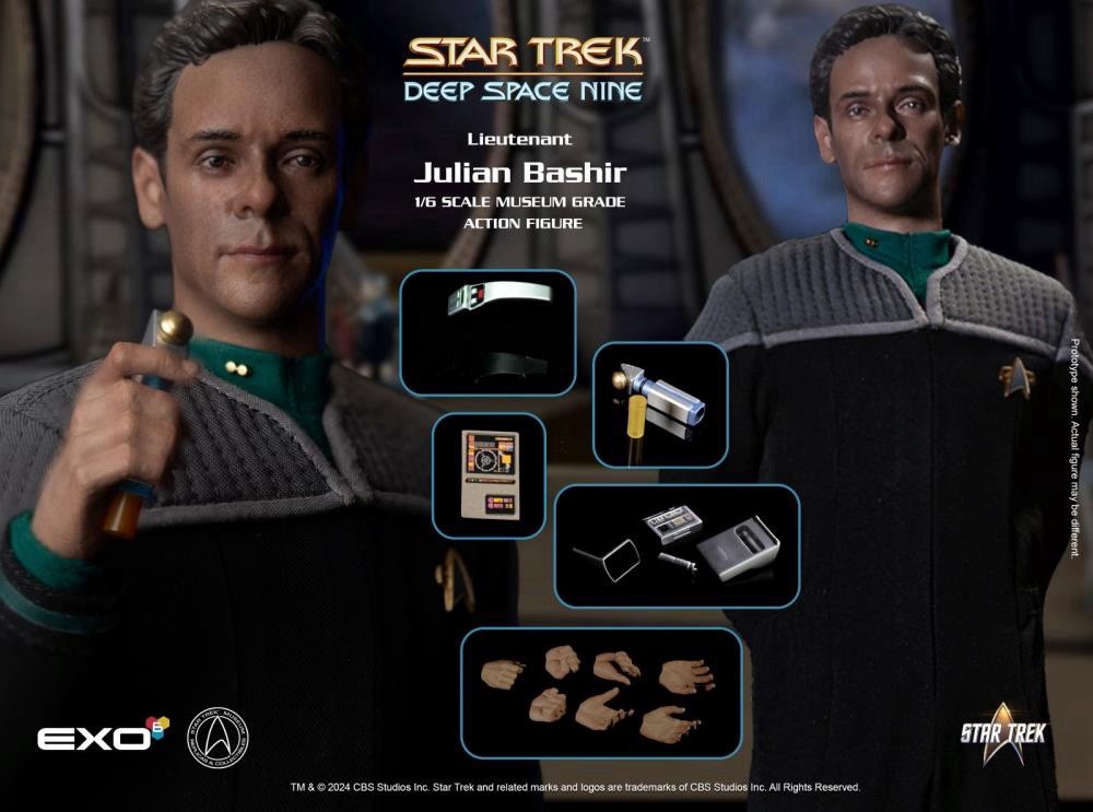 EXO-6 1/6 Star Trek Deep Space Nine DS9 Dr. Julian Bashir Brand New