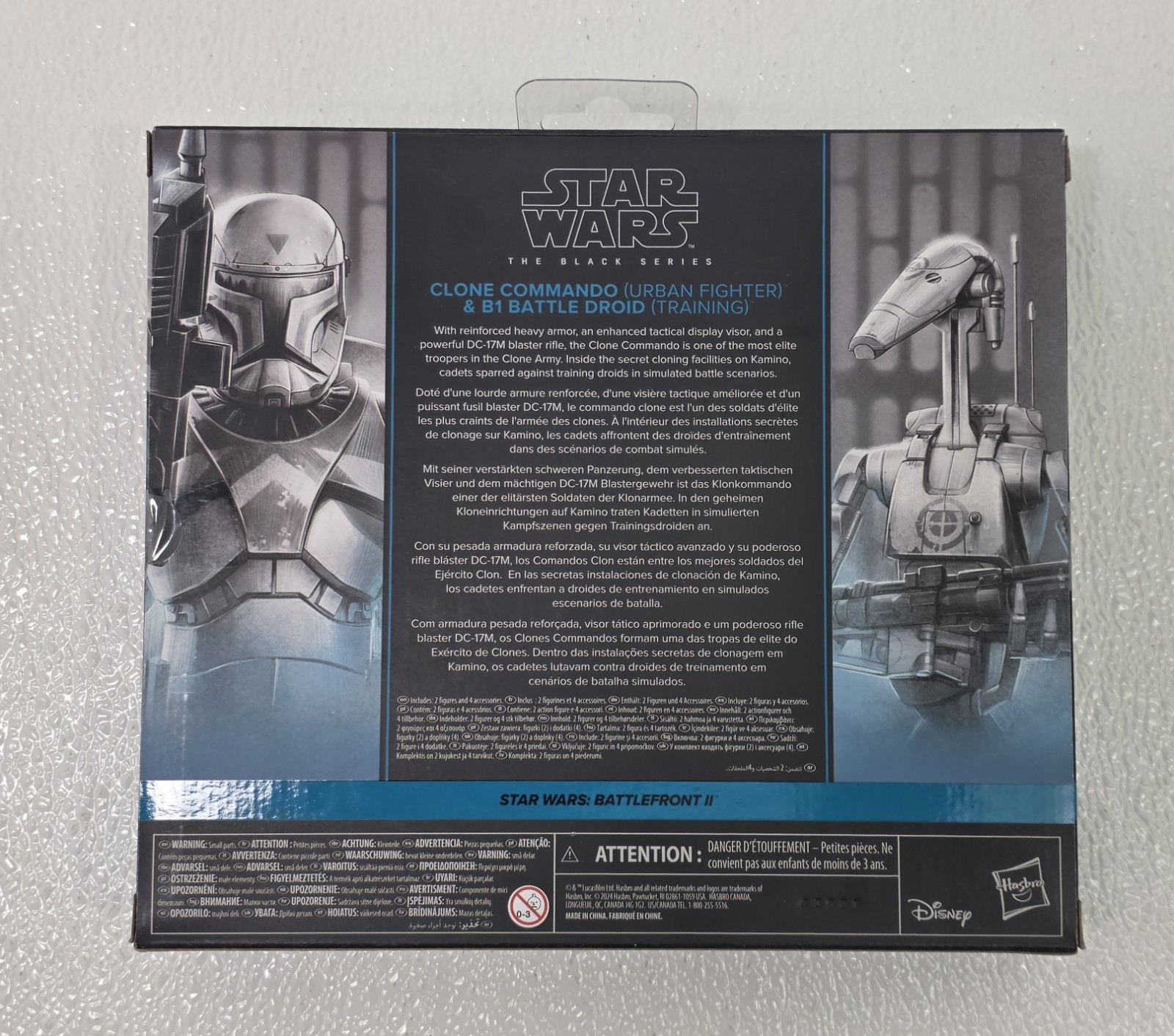 Star Wars Battlefront II Black Series Clone Commando B1 Battle Droid New