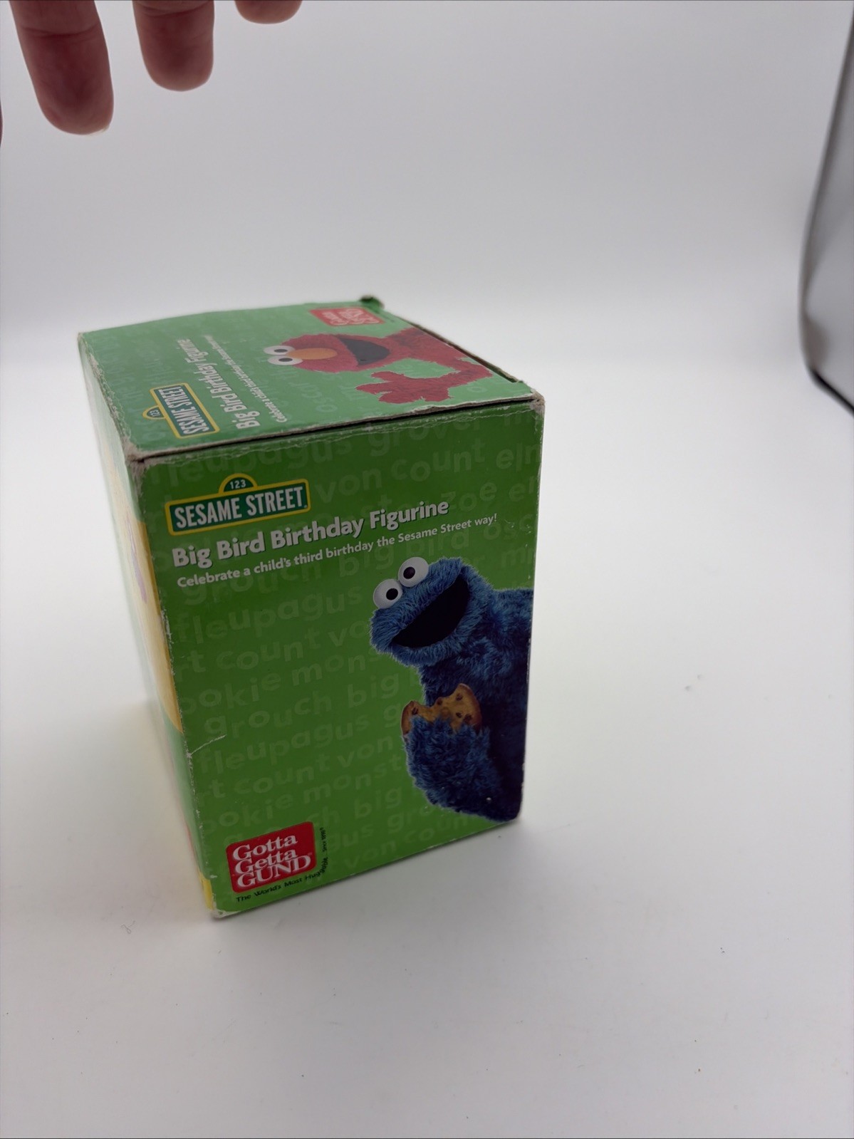 Vtg Sesame Street Big Bird Birthday PVC Figure 3 Years Gums 2005