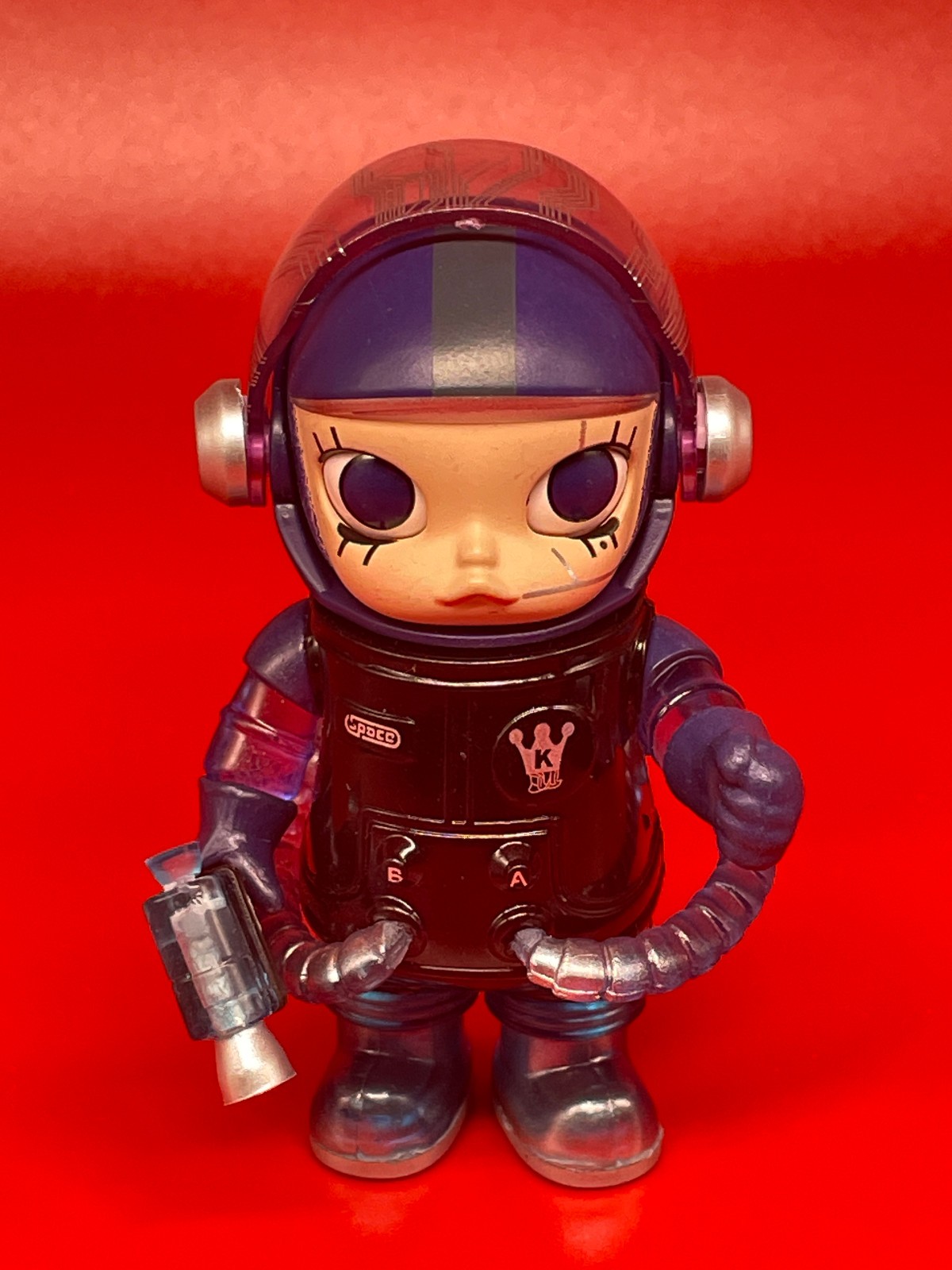 Pop Mart Mega Space Molly 100% Series 2 META SECRET Chase Card W/ Blaster