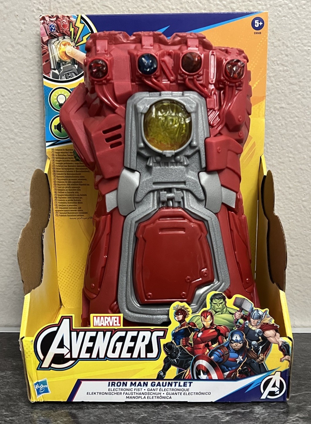 Marvel Avengers Iron Man Gauntlet Electronic Fist Cosplay Toy New