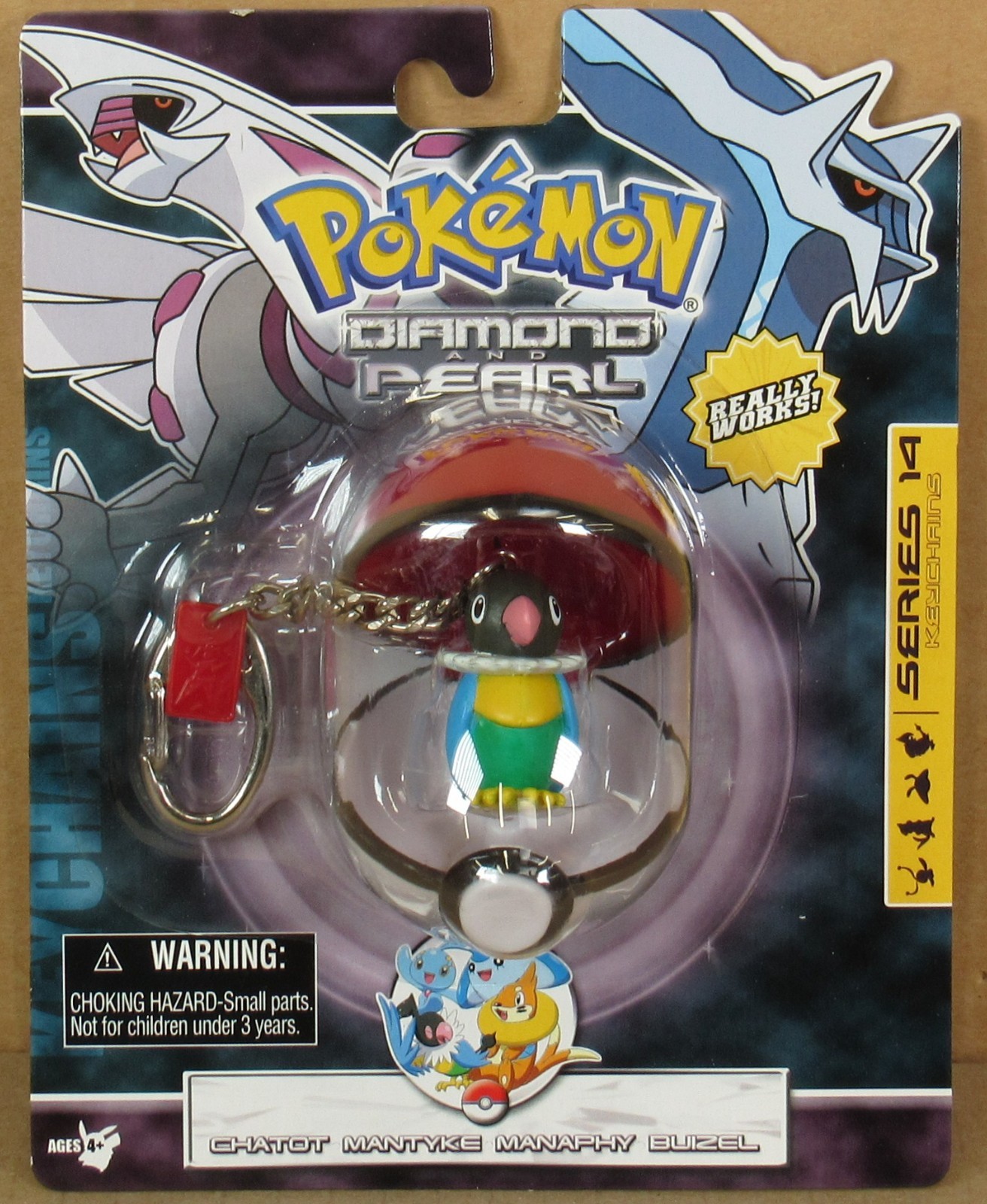 Pokémon “Chatot” Series 14 Keychain NIP by Basic Fun 1467