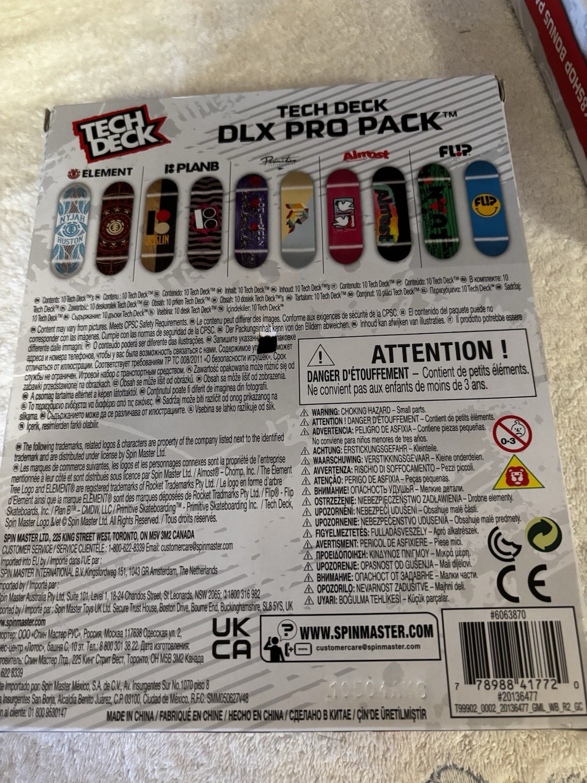 Lot Of 4 Tech Deck NIB Play & Display, DLC Pro Pack, SK8 Shop Bonus, Color Bars