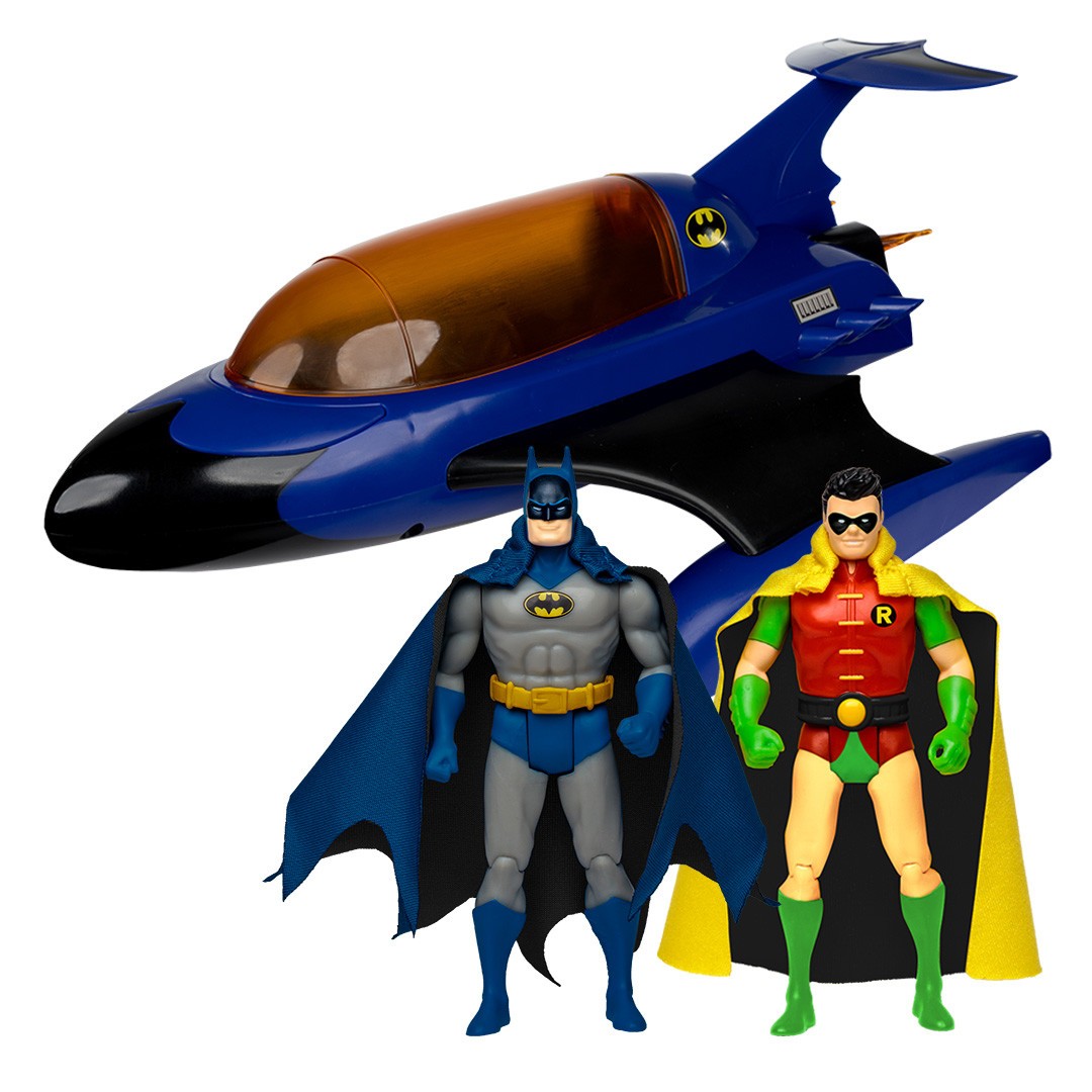 The Bat Multicraft with Batman and Robin (DC Super Powers) McFarlane Bundle