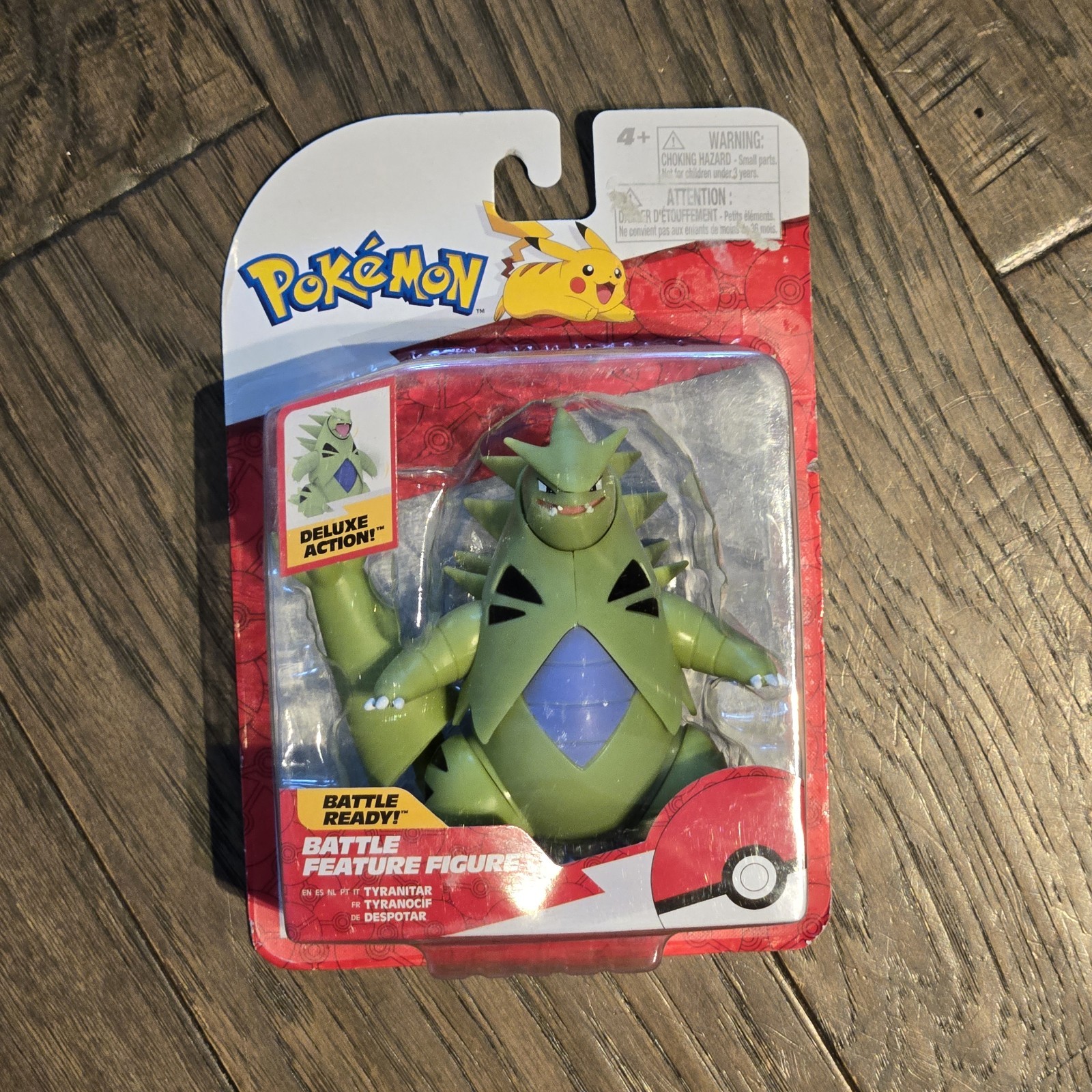 Jazwares Pokemon TYRANITAR Battle Feature Figure 4″ Action Figure NEW 2026
