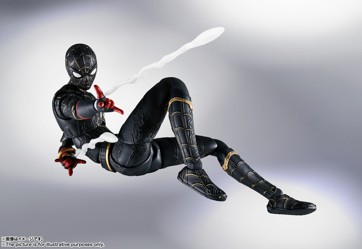 Bandai S.H.Figuarts Spider-Man No Way Home (Black &Gold Suit) Special Set