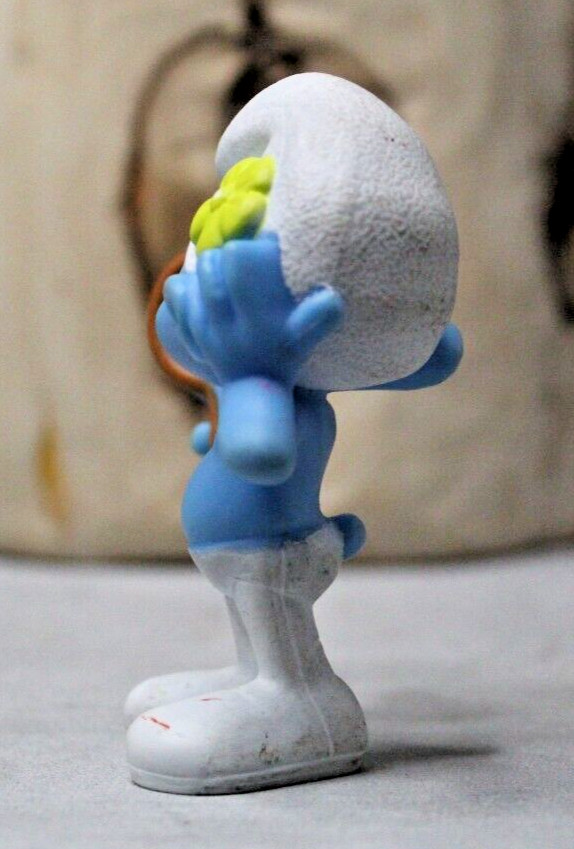Smurf Vanity Collectible Figurine McDonalds Happy Meal Toy 2011 PVC Plastic