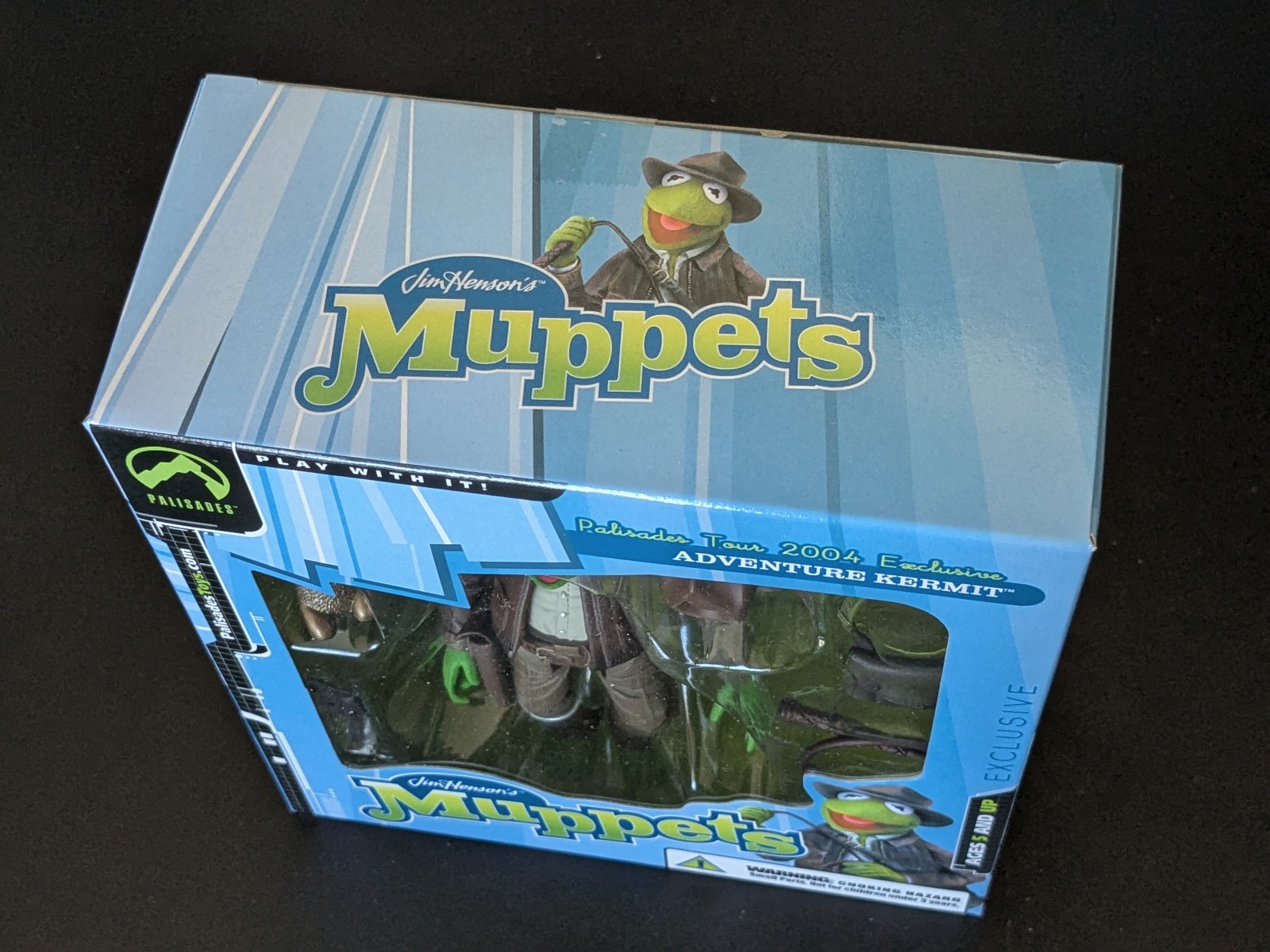 💥 INDIANA JONES KERMIT ADVENTURE PALISADES 2004 EXCLUSIVE W OUTER BOX 🆕 💥
