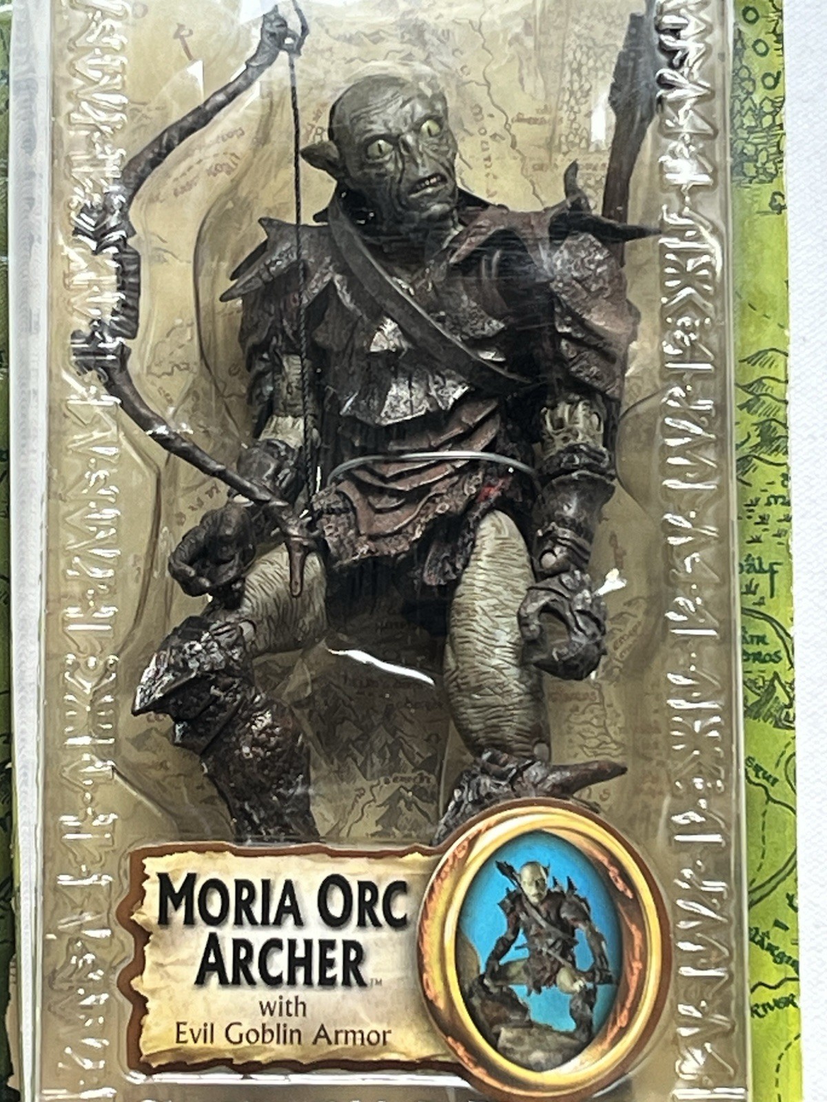 ToyBiz The Lord of the Rings Fellowship Moria Orc Archer 6″ Figure New 2004